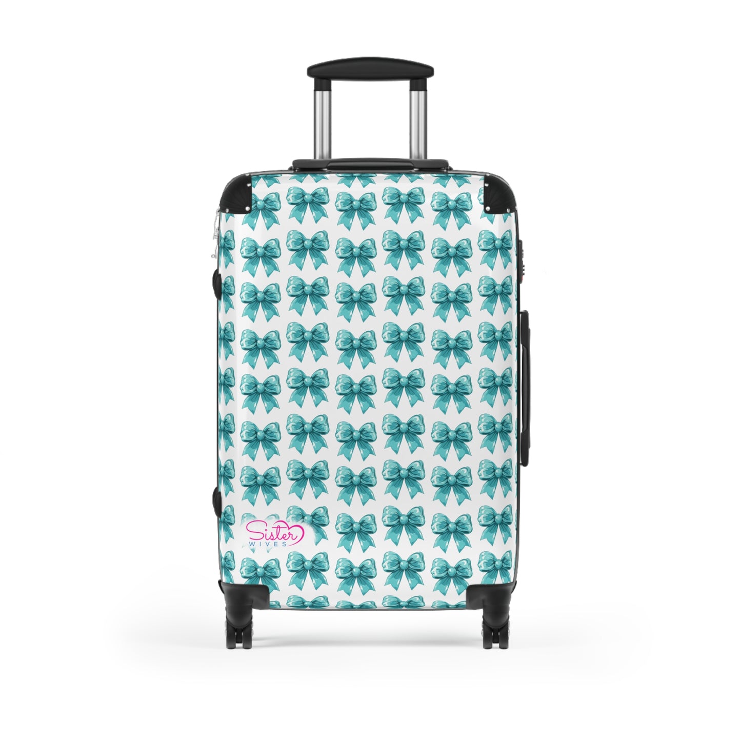 Coquette Blue Bows Sisterwives Suitcase - Luggage, Travel Gear, Vacation Essential, Summer Adventure Bag, Stylish Travel Accessory
