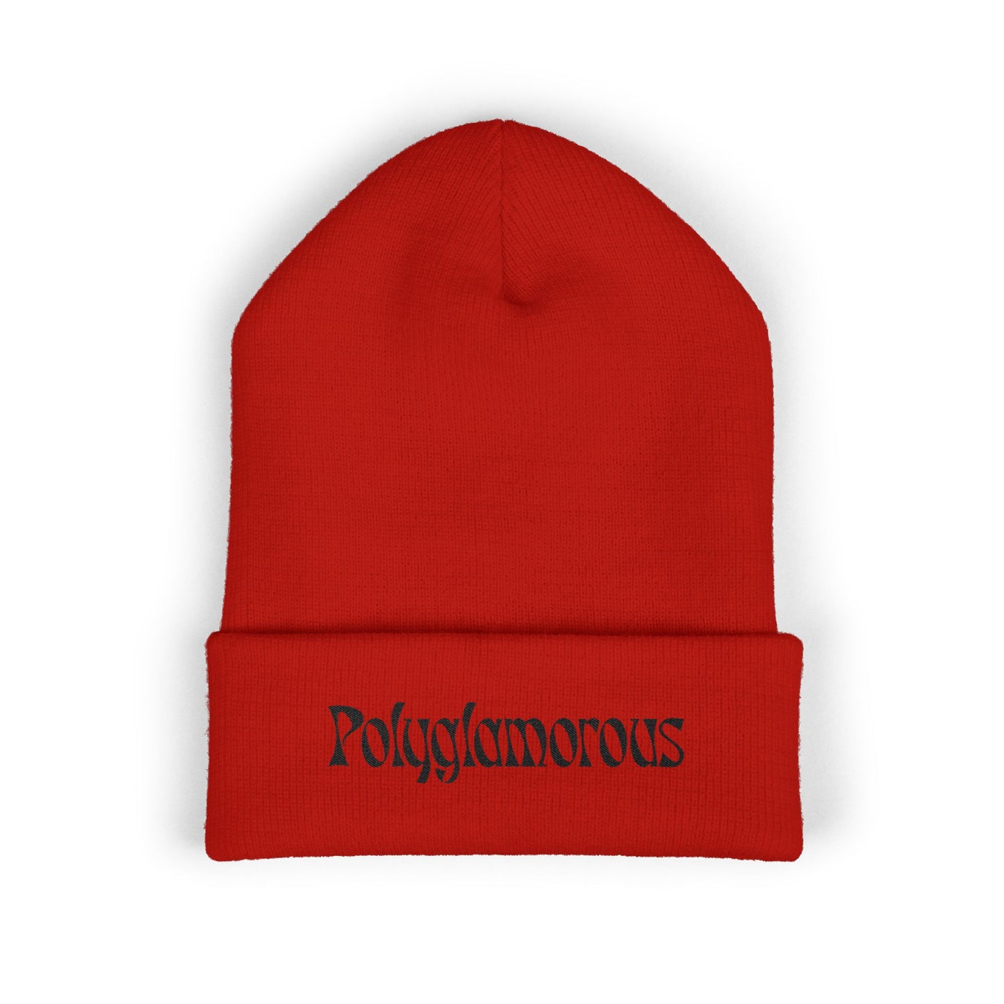 Polyglamorous Classic Cuffed Beanie, Trendy Winter Hat, Stylish Knit Beanie, Unique Gift for Her, Fashion Accessory, Cosy Beanie Hat