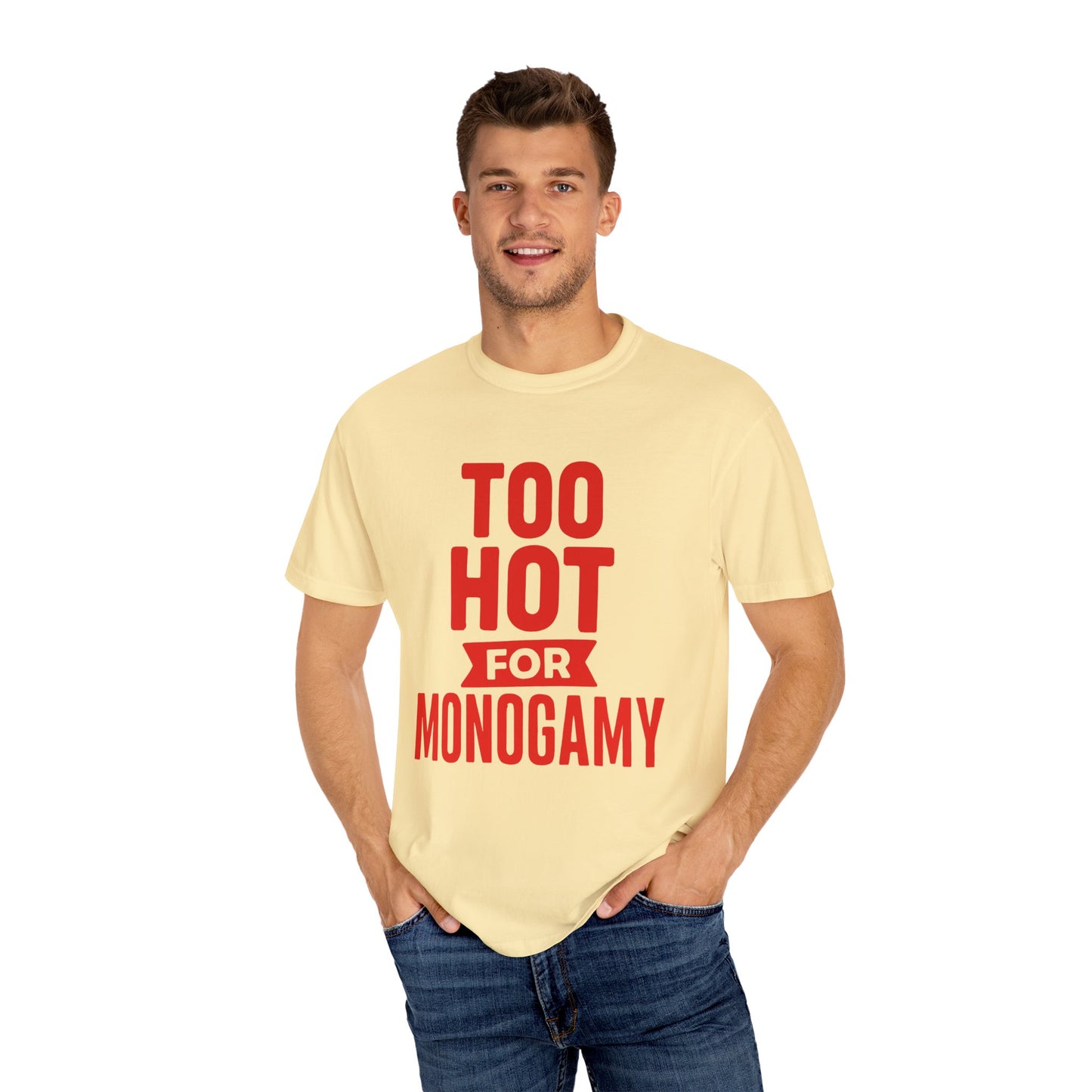 Too Hot for Monogamy LGBTQIA Shirt, Polyamory Pride T-Shirt, Polyamorous Gay Throuple Tee, Gift for Queer Swingers, Open Relationship Tshirt