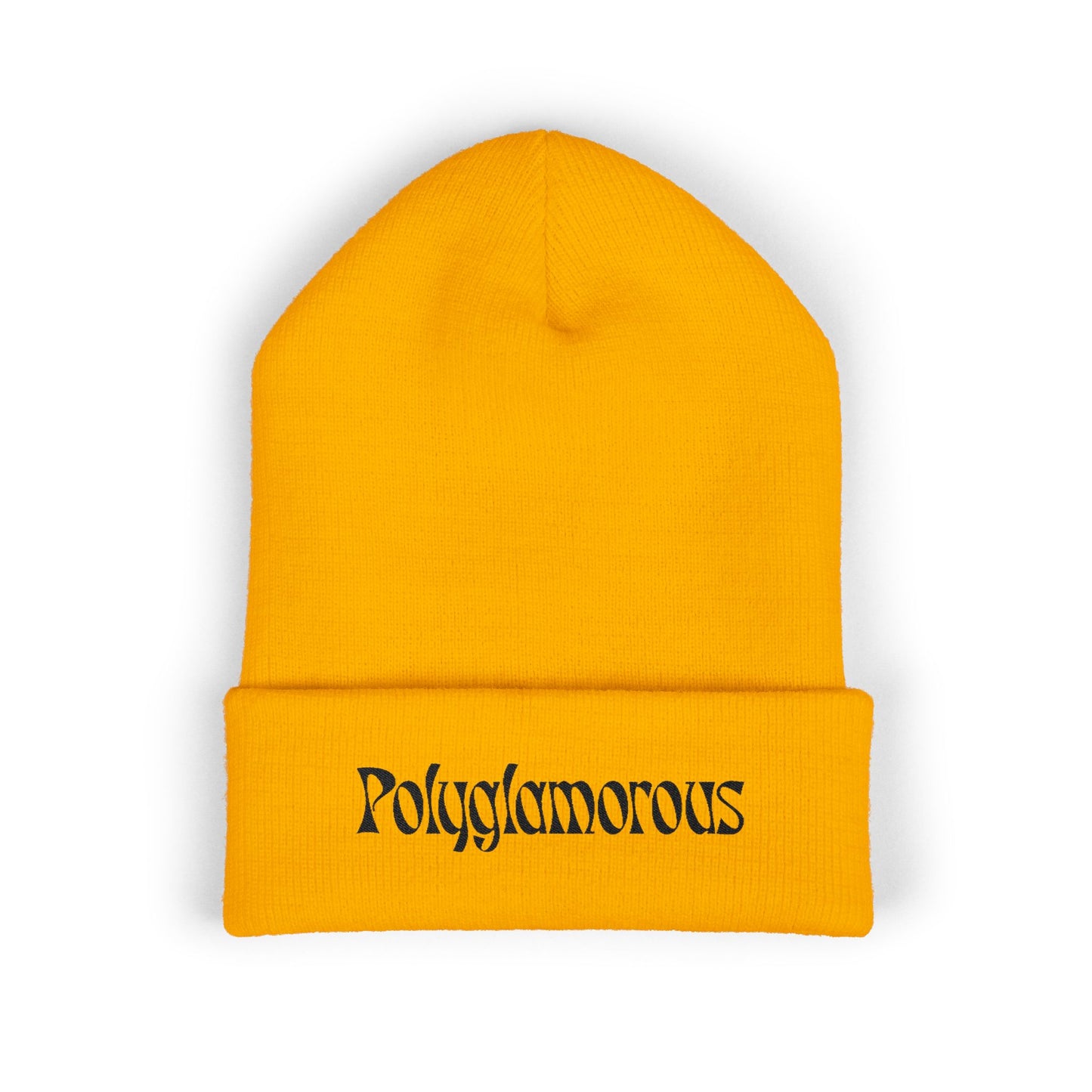 Polyglamorous Classic Cuffed Beanie, Trendy Winter Hat, Stylish Knit Beanie, Unique Gift for Her, Fashion Accessory, Cosy Beanie Hat