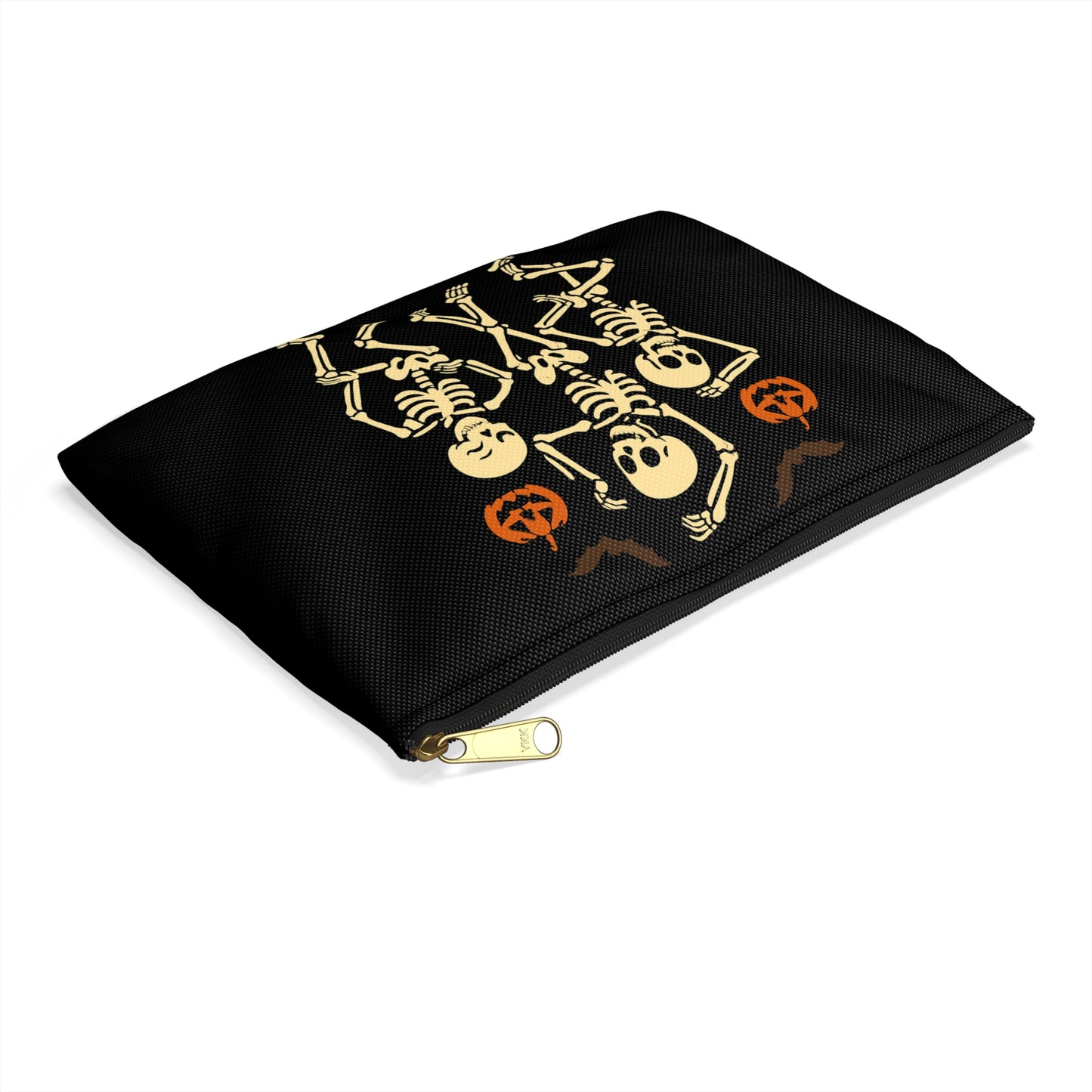 Throuple Skeleton Halloween Accessory Pouch β Funny Skeleton Design for Trick-or-Treating, Party Essentials & Spooky Gifts