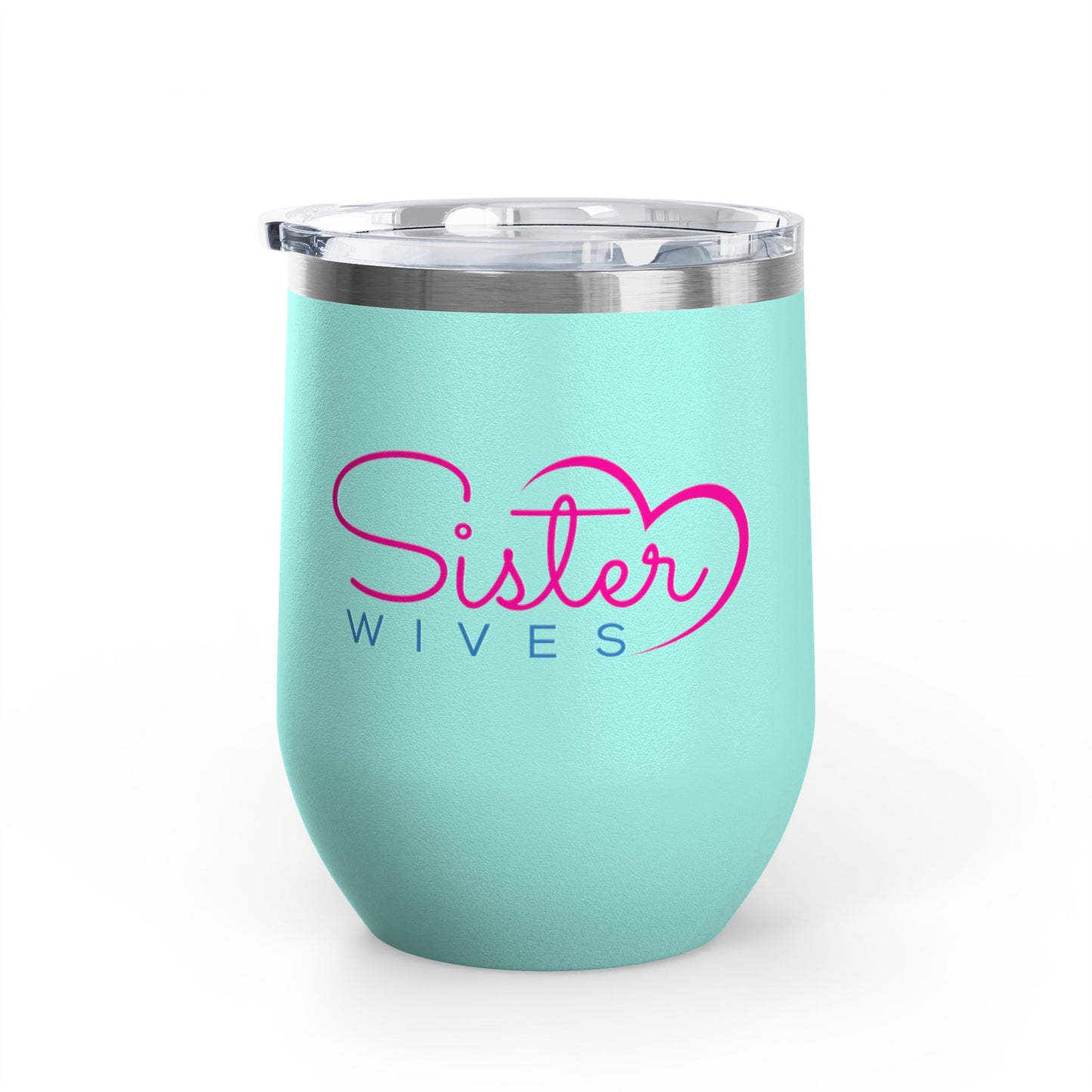 Sister Wives Worlds Okayest Sisterwife, 12oz Insulated Cup, Perfect Gift for Weddings, Anniversaries, or Celebrations, Fun Drinkware