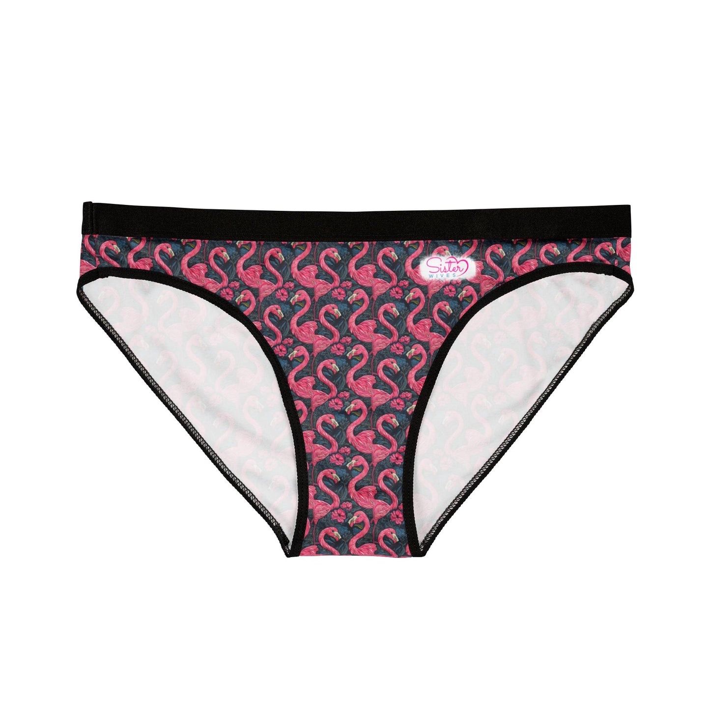 Sisterwives Tropical Flamingo Women’s Panties Vibrant Lingerie, Comfortable Underwear, Fun Gift for Her