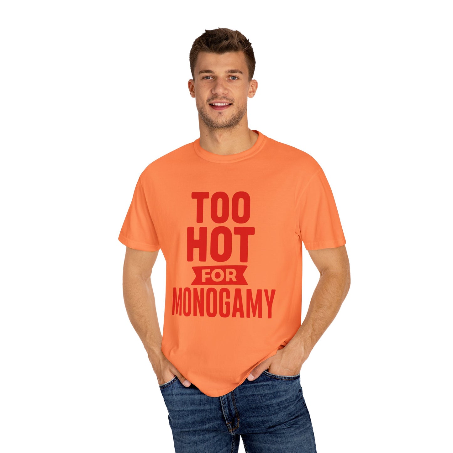 Too Hot for Monogamy LGBTQIA Shirt, Polyamory Pride T-Shirt, Polyamorous Gay Throuple Tee, Gift for Queer Swingers, Open Relationship Tshirt