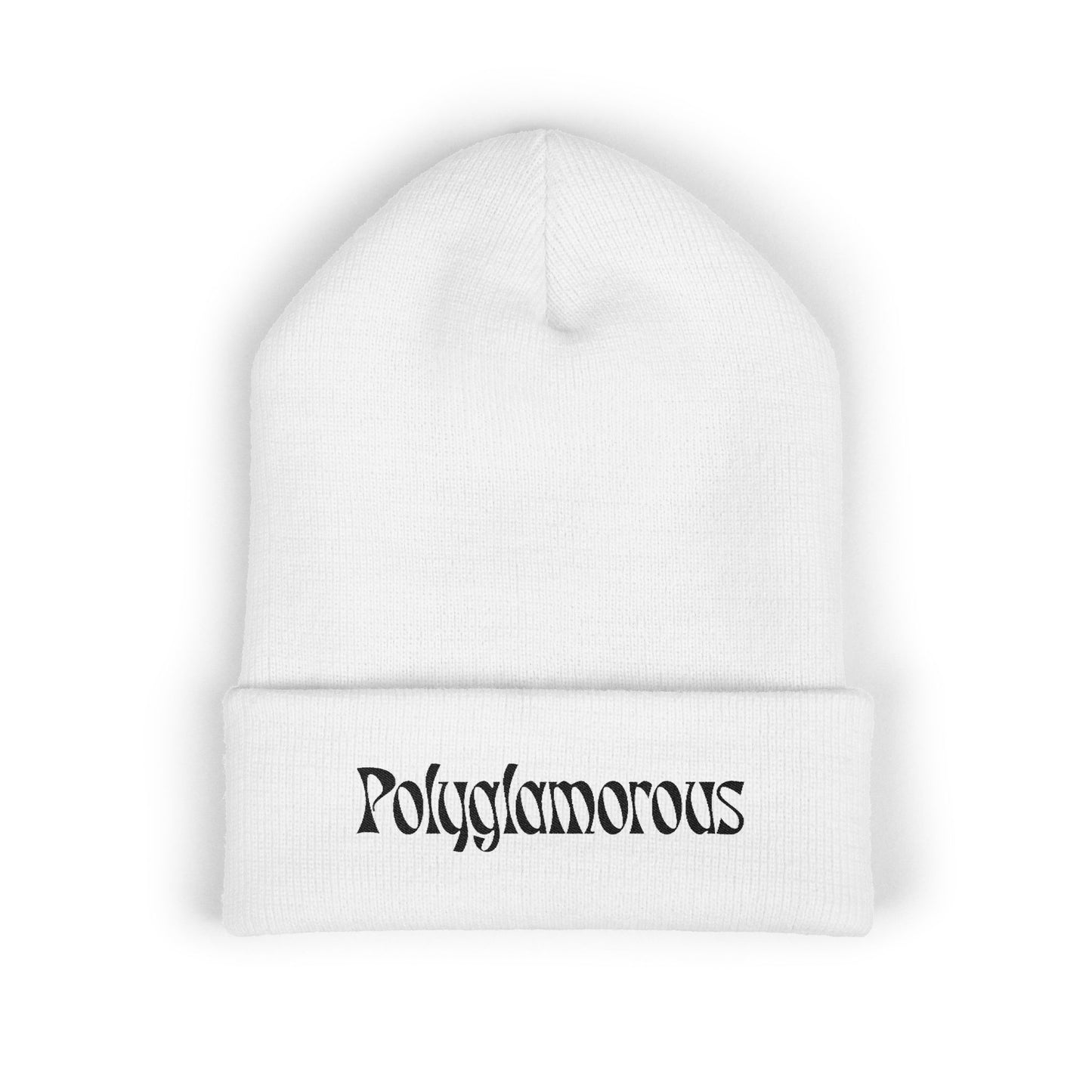 Polyglamorous Classic Cuffed Beanie, Trendy Winter Hat, Stylish Knit Beanie, Unique Gift for Her, Fashion Accessory, Cosy Beanie Hat