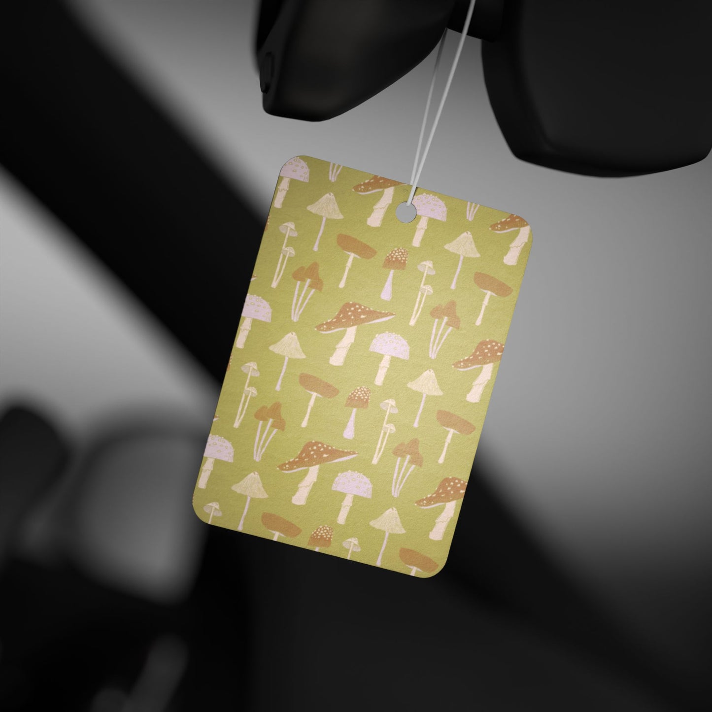 Mushroom Aesthetic Car Air Freshener β Cute Cottagecore Hanging Diffuser | Pine, New Car & Black Ice Scents