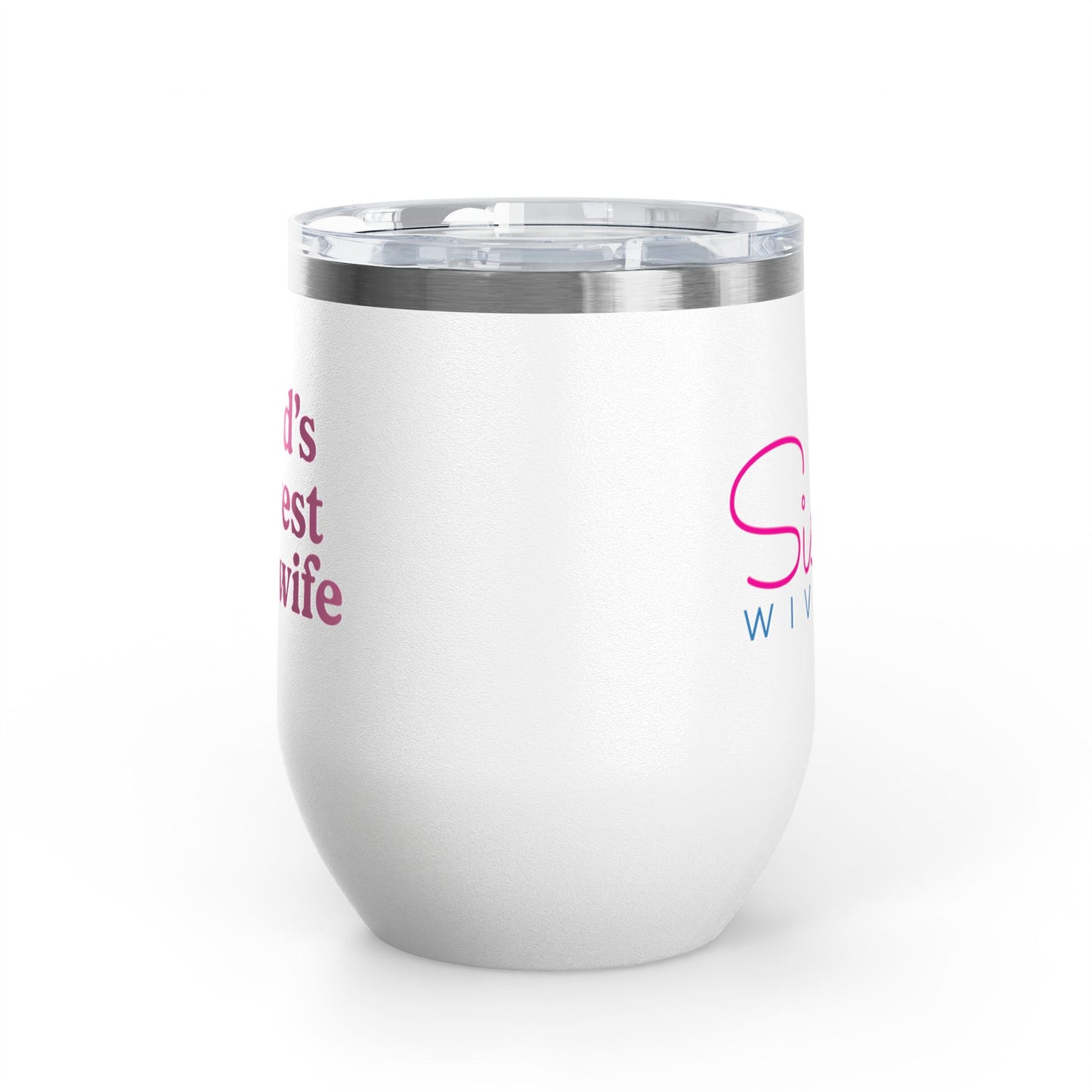 Sister Wives Worlds Okayest Sisterwife, 12oz Insulated Cup, Perfect Gift for Weddings, Anniversaries, or Celebrations, Fun Drinkware