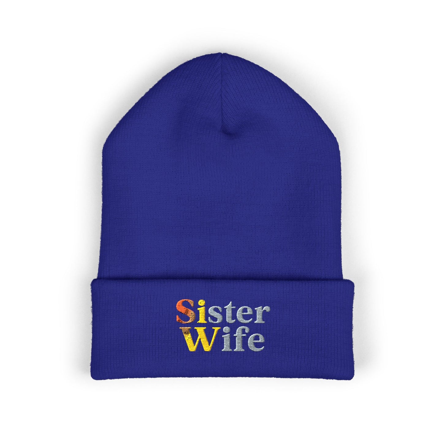 Embroidered Sister Wife Beanie || Cozy Winter Hat || Perfect Gift for Her || Unique Birthday Present || Warm Knit Cap
