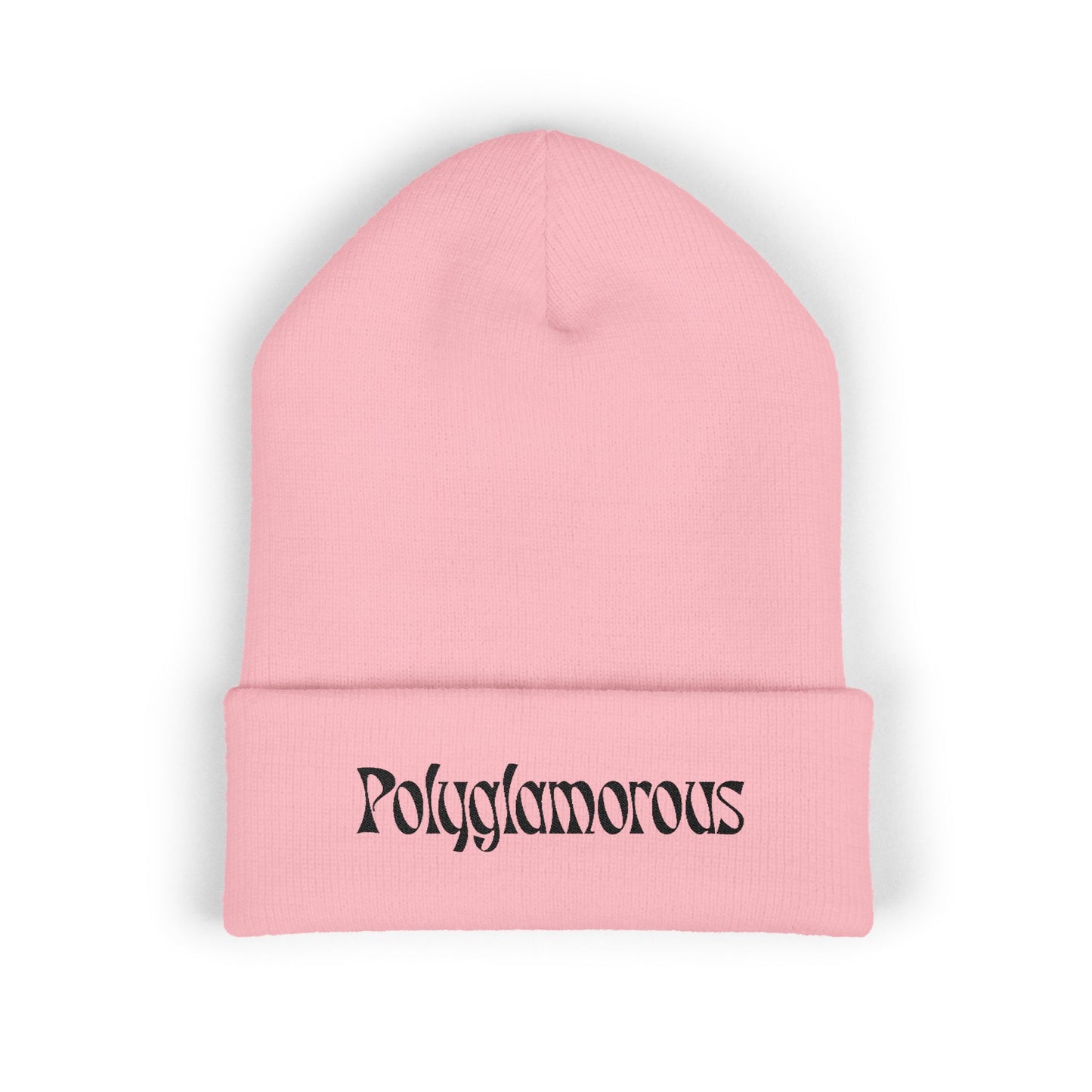 Polyglamorous Classic Cuffed Beanie, Trendy Winter Hat, Stylish Knit Beanie, Unique Gift for Her, Fashion Accessory, Cosy Beanie Hat