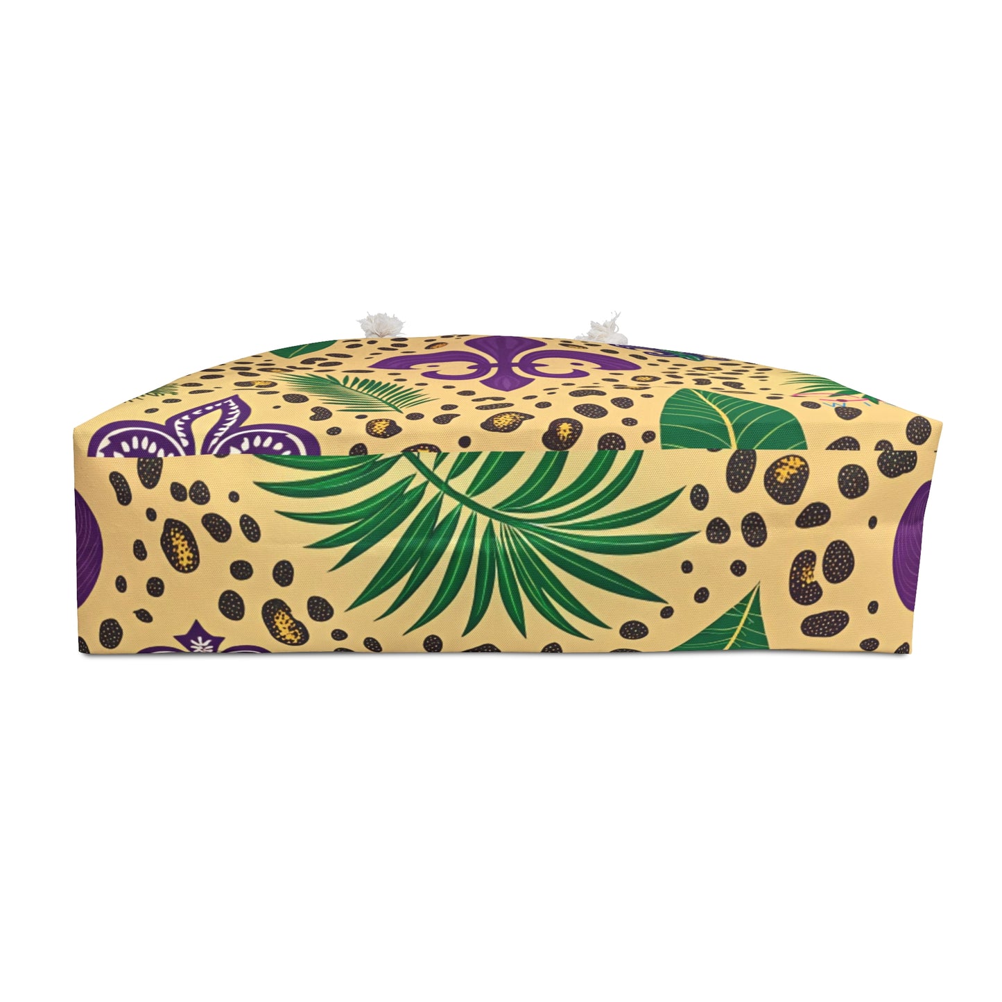 Mardi Gras Cheetah Print Weekender Bag | Polyamory ENM Friendly Travel Tote | Matching Couple & Throuple Overnight Bag | Festival & Cruise Carryall