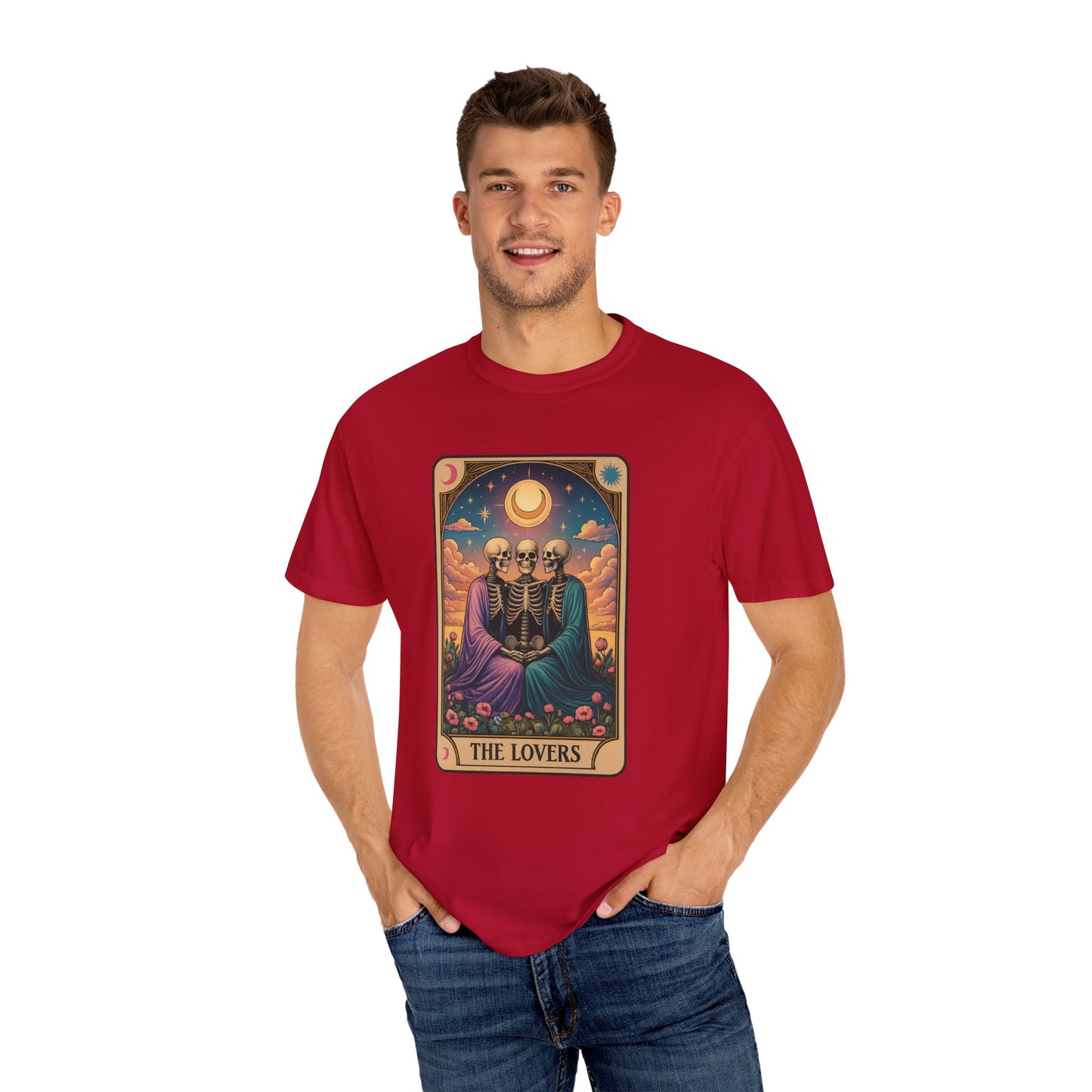 Sister Wives Polyamorous Tarot Lovers T-Shirt, Unisex Couple Shirt, Gothic Fashion Tee, Halloween Gift, Romantic Decor
