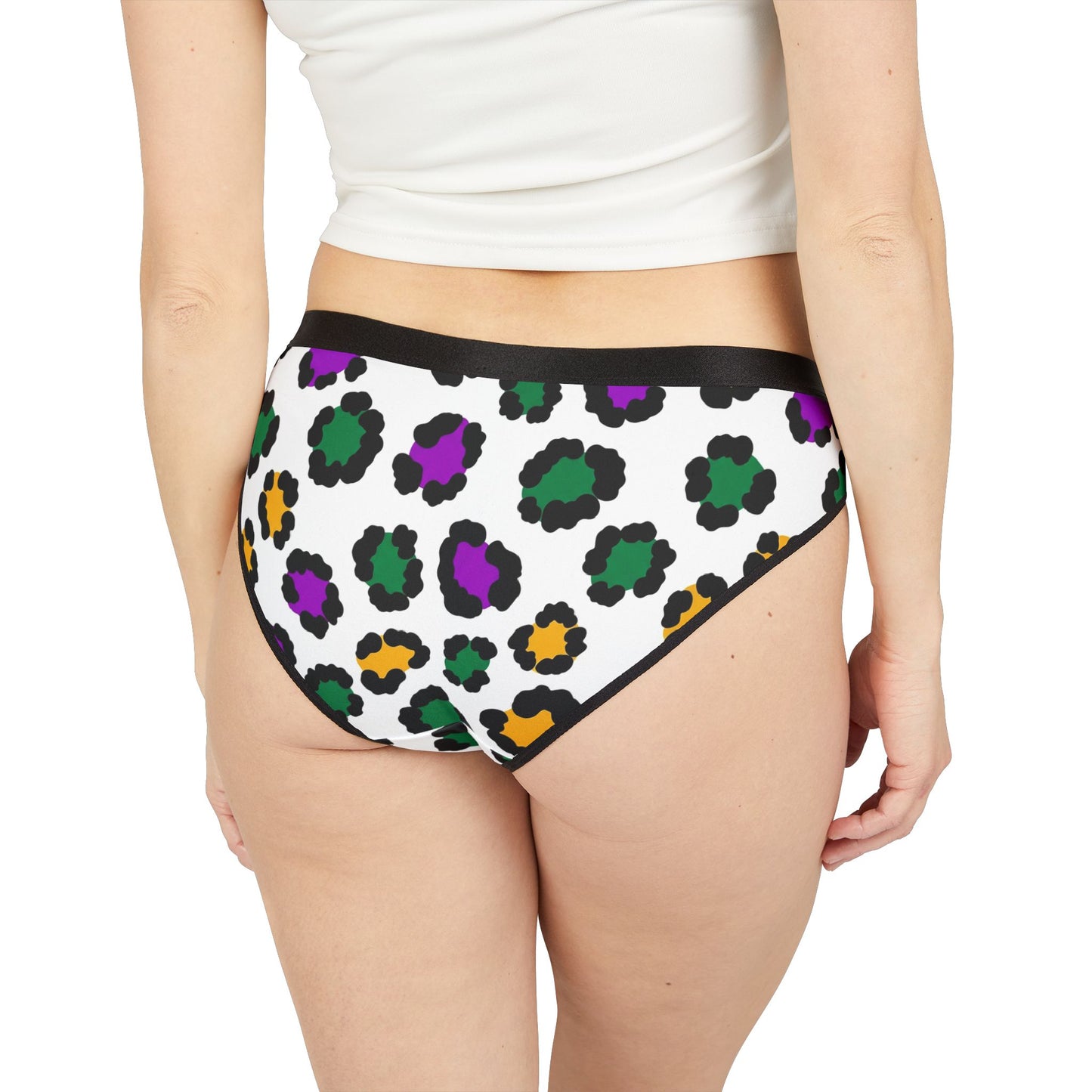Mardi Gras Print Ladies Panties | Matching Couple & Throuple Polyamory Underwear