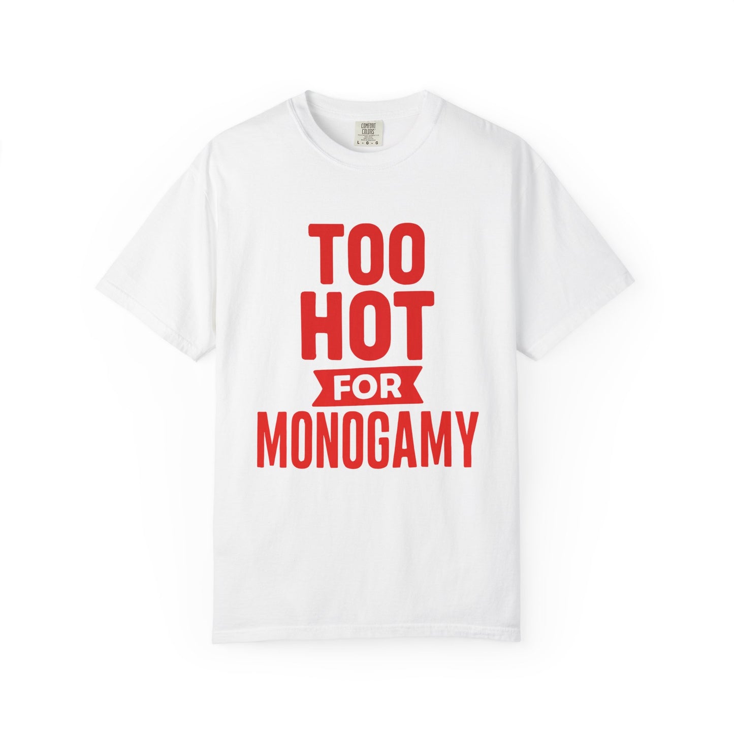 Too Hot for Monogamy LGBTQIA Shirt, Polyamory Pride T-Shirt, Polyamorous Gay Throuple Tee, Gift for Queer Swingers, Open Relationship Tshirt