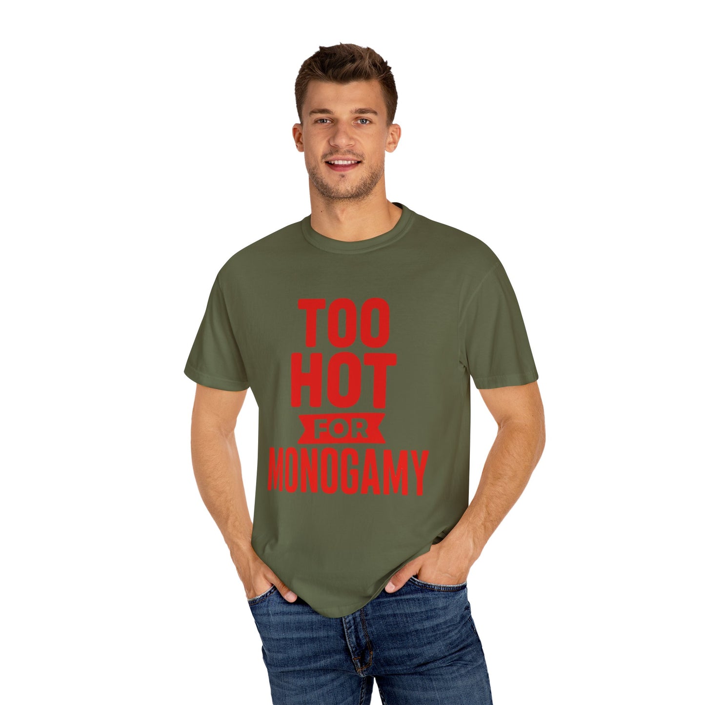 Too Hot for Monogamy LGBTQIA Shirt, Polyamory Pride T-Shirt, Polyamorous Gay Throuple Tee, Gift for Queer Swingers, Open Relationship Tshirt