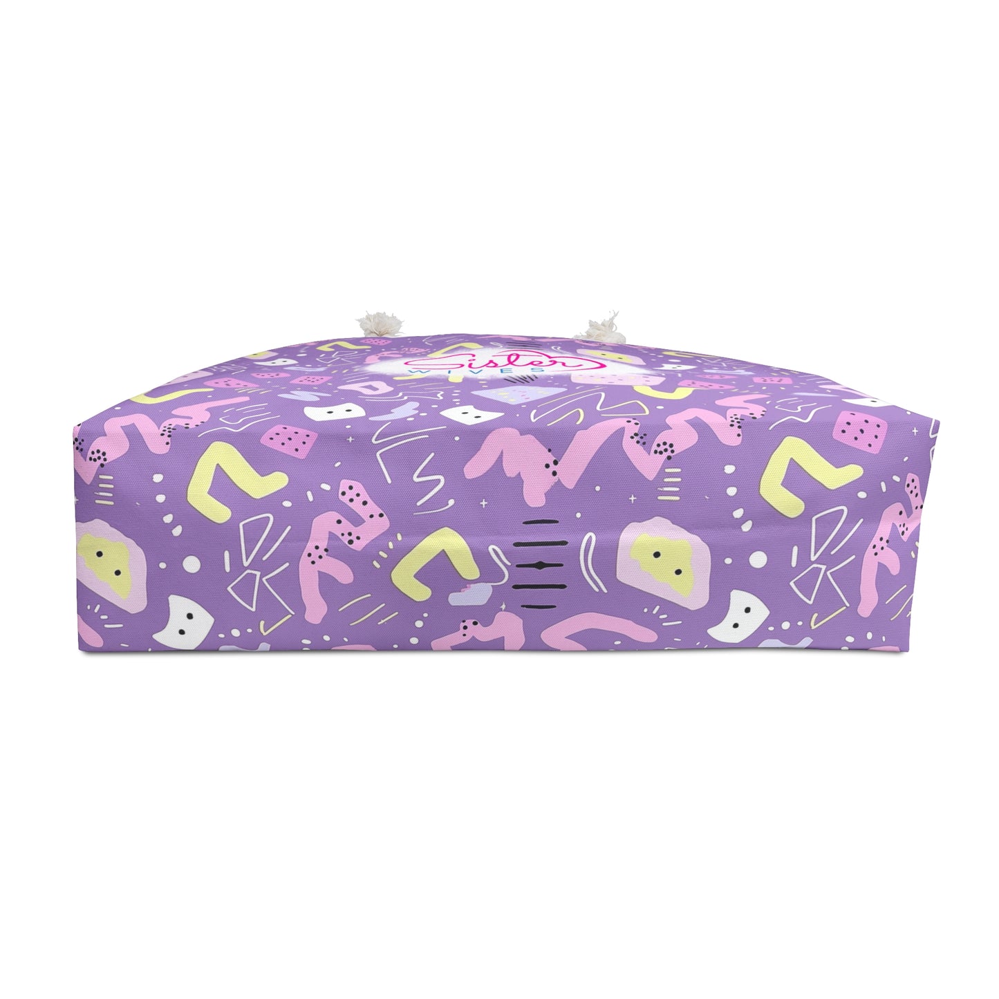 Sister Wives Playful Pastel Purple 80s-inspired Weekender Bag, Perfect for Weekend Getaways, Sister Wives Gifts, Travel Tote, Beach Bag, Summer Essentials