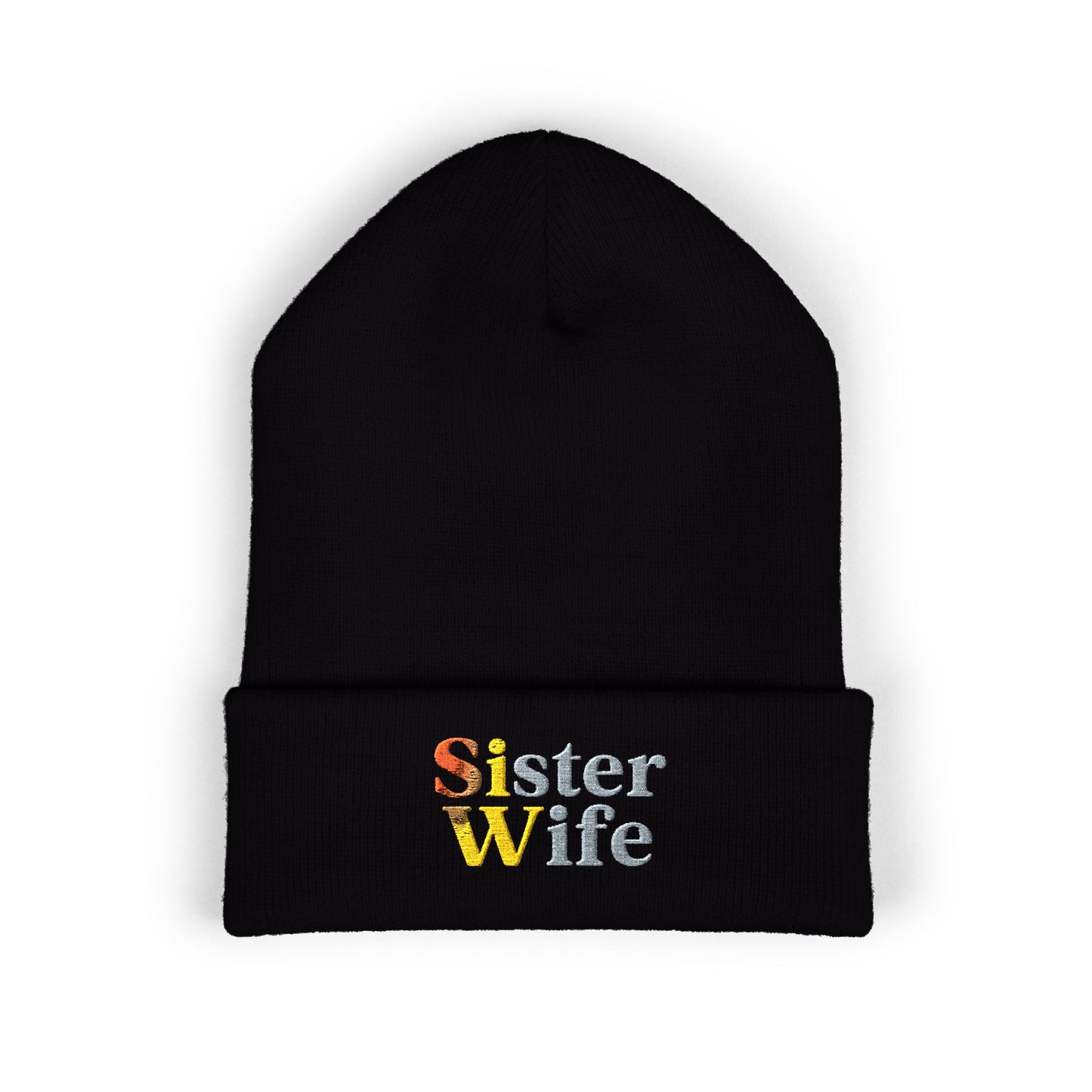 Embroidered Sister Wife Beanie || Cozy Winter Hat || Perfect Gift for Her || Unique Birthday Present || Warm Knit Cap