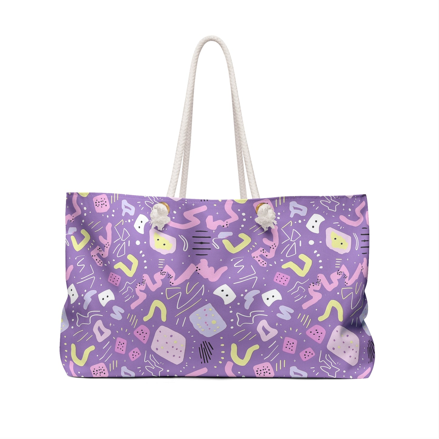 Sister Wives Playful Pastel Purple 80s-inspired Weekender Bag, Perfect for Weekend Getaways, Sister Wives Gifts, Travel Tote, Beach Bag, Summer Essentials