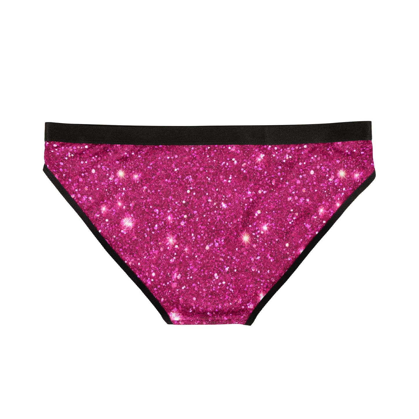 Women’s Valentine’s Glitter Underwear – Pink Sparkle Panties, Polyamory & Swinger Friendly Lingerie, ENM Pride, Matching Couples Sets Available