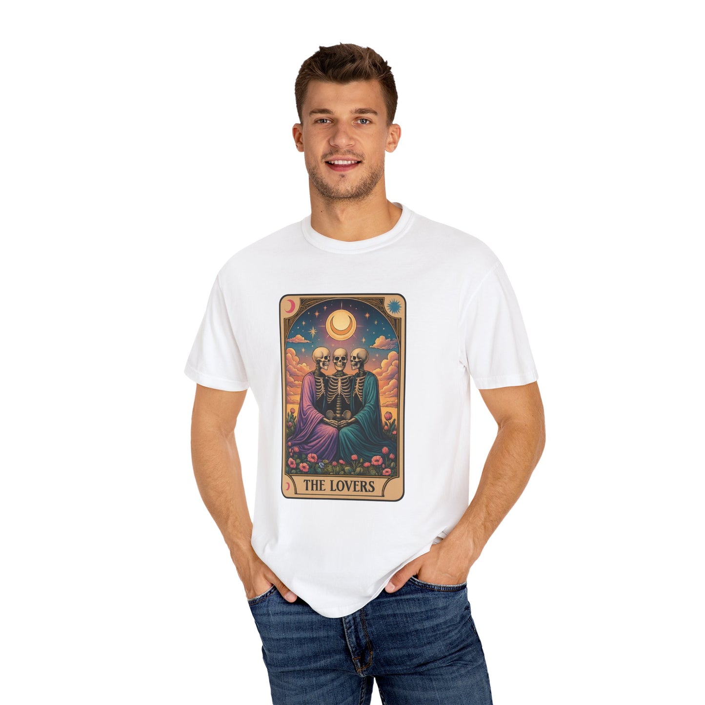 Sister Wives Polyamorous Tarot Lovers T-Shirt, Unisex Couple Shirt, Gothic Fashion Tee, Halloween Gift, Romantic Decor