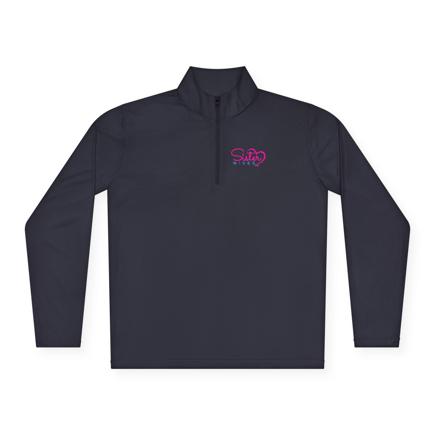 SisterWives Logo Stylish Unisex Quarter-Zip Pullover - Perfect for Casual Outings, Outdoor Activities, and Comfortable Layering, Gift for All