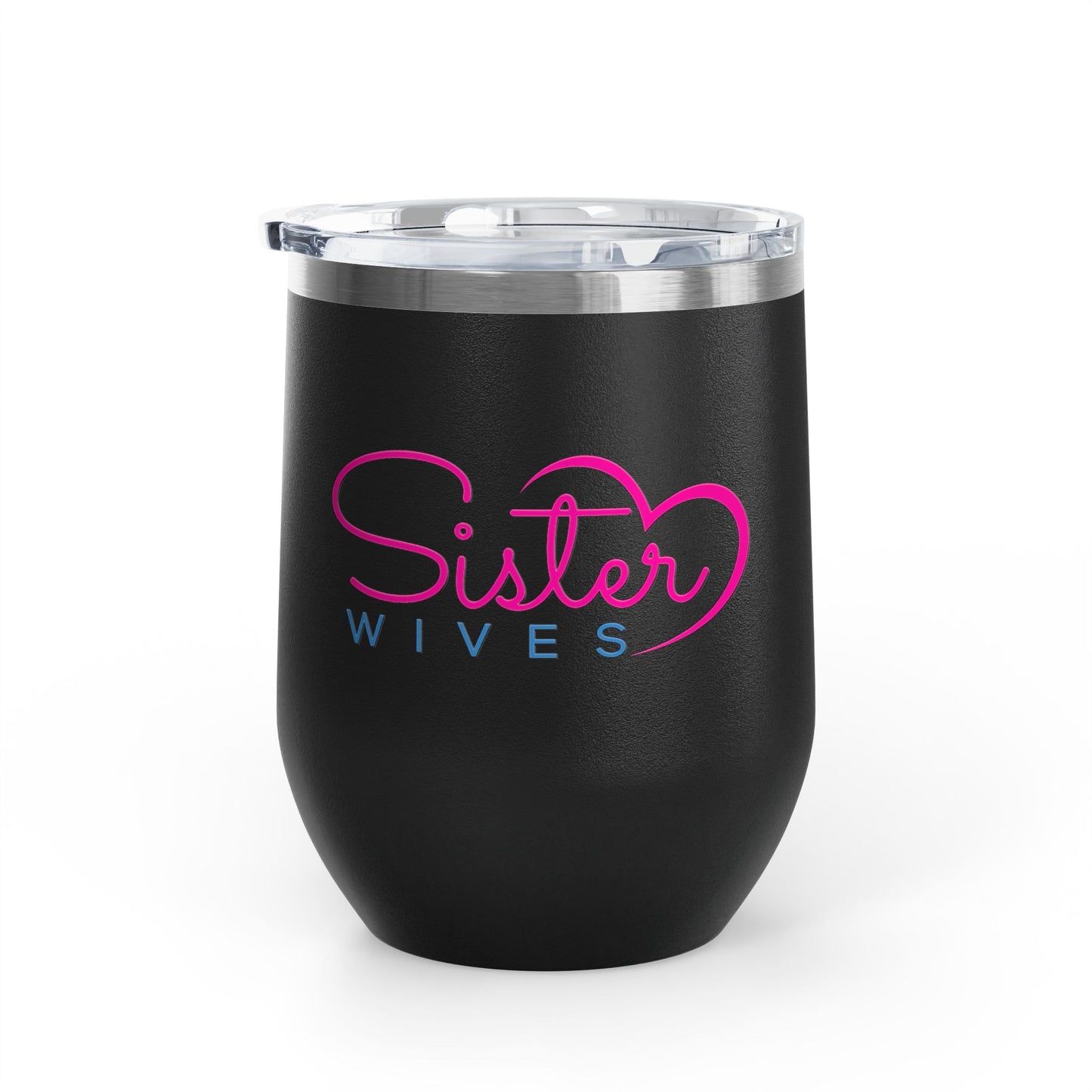 Sister Wives Worlds Okayest Sisterwife, 12oz Insulated Cup, Perfect Gift for Weddings, Anniversaries, or Celebrations, Fun Drinkware
