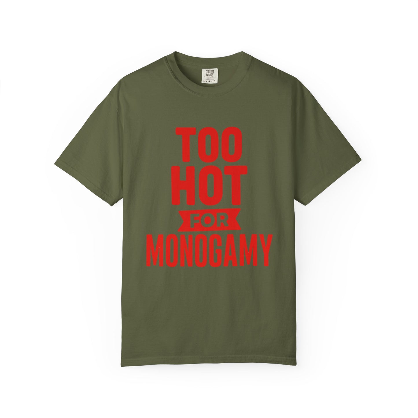 Too Hot for Monogamy LGBTQIA Shirt, Polyamory Pride T-Shirt, Polyamorous Gay Throuple Tee, Gift for Queer Swingers, Open Relationship Tshirt