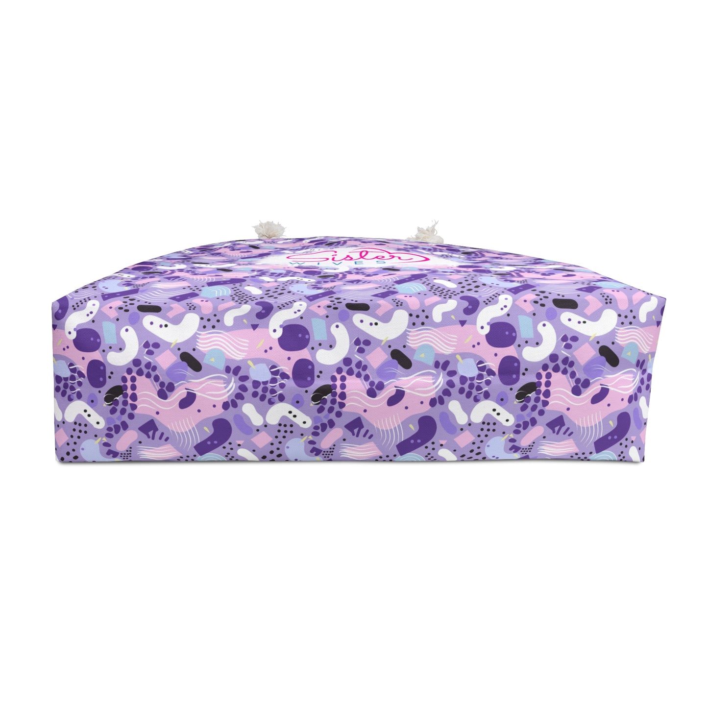 Sister Wives Playful Purple 80s-inspired Weekender Bag, Perfect for Weekend Getaways, Sister Wives Gifts, Travel Tote, Beach Bag, Summer Essentials
