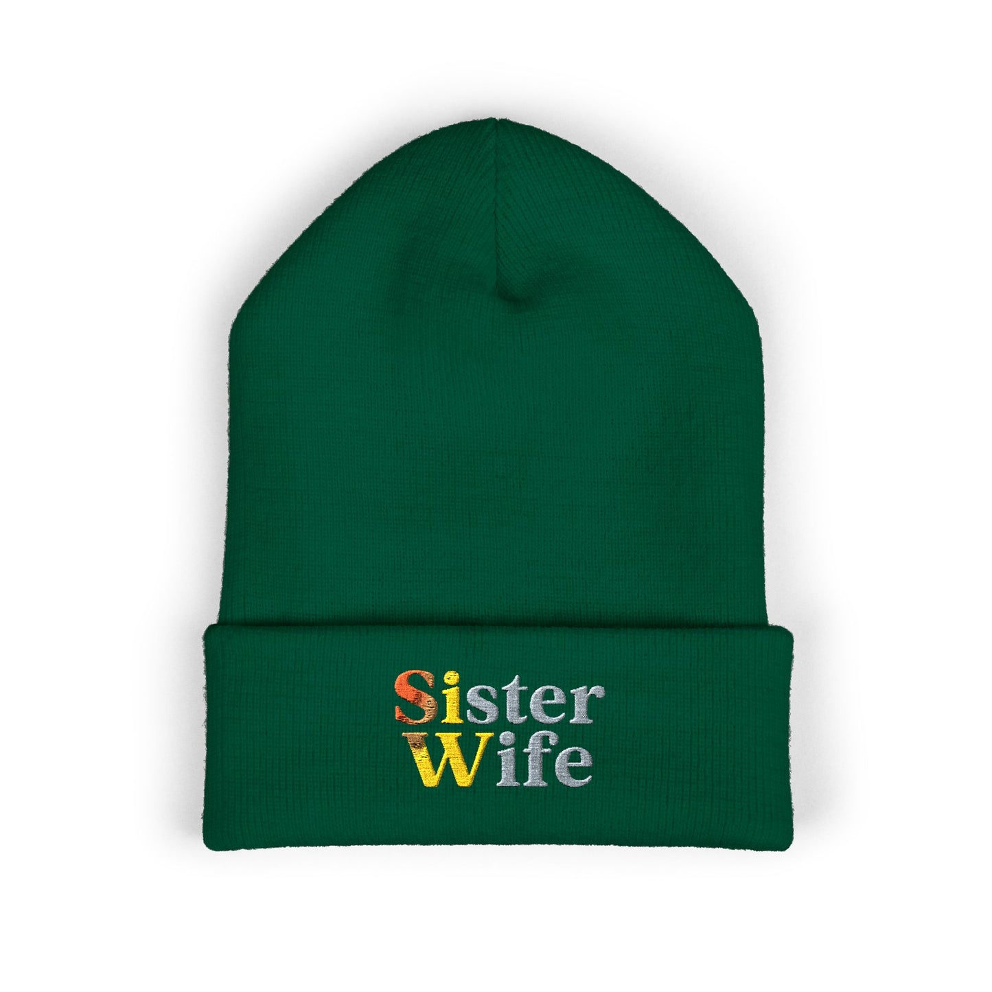 Embroidered Sister Wife Beanie || Cozy Winter Hat || Perfect Gift for Her || Unique Birthday Present || Warm Knit Cap