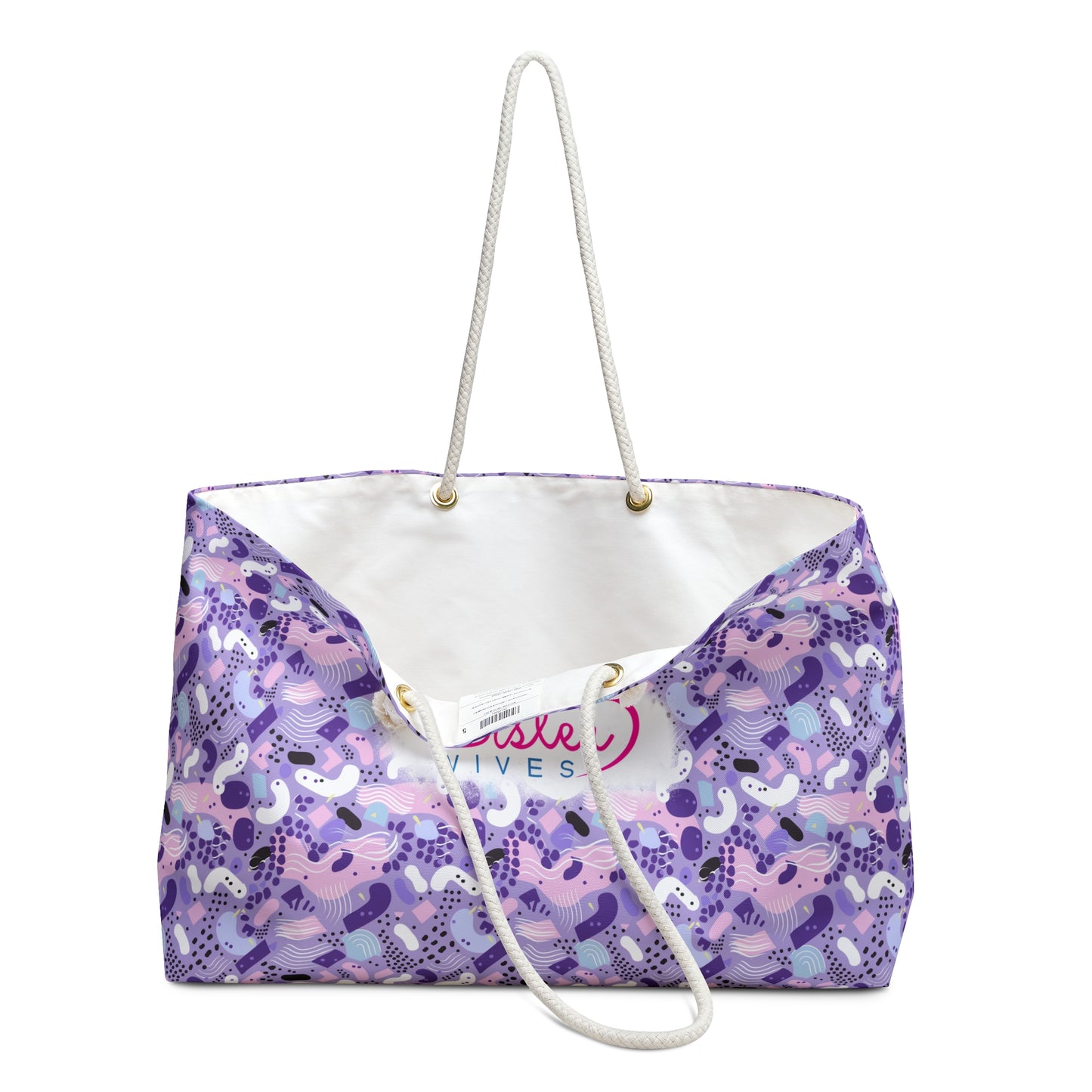 Sister Wives Playful Purple 80s-inspired Weekender Bag, Perfect for Weekend Getaways, Sister Wives Gifts, Travel Tote, Beach Bag, Summer Essentials