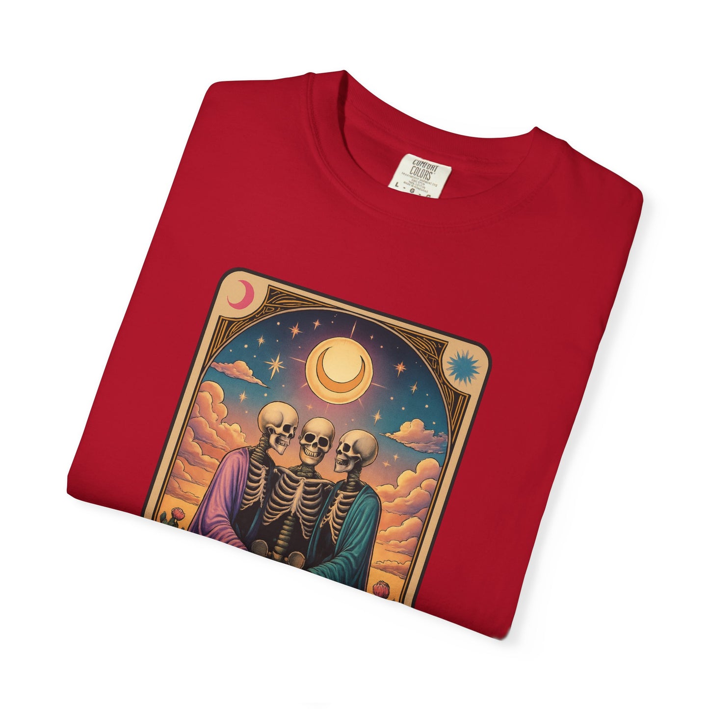 Sister Wives Polyamorous Tarot Lovers T-Shirt, Unisex Couple Shirt, Gothic Fashion Tee, Halloween Gift, Romantic Decor