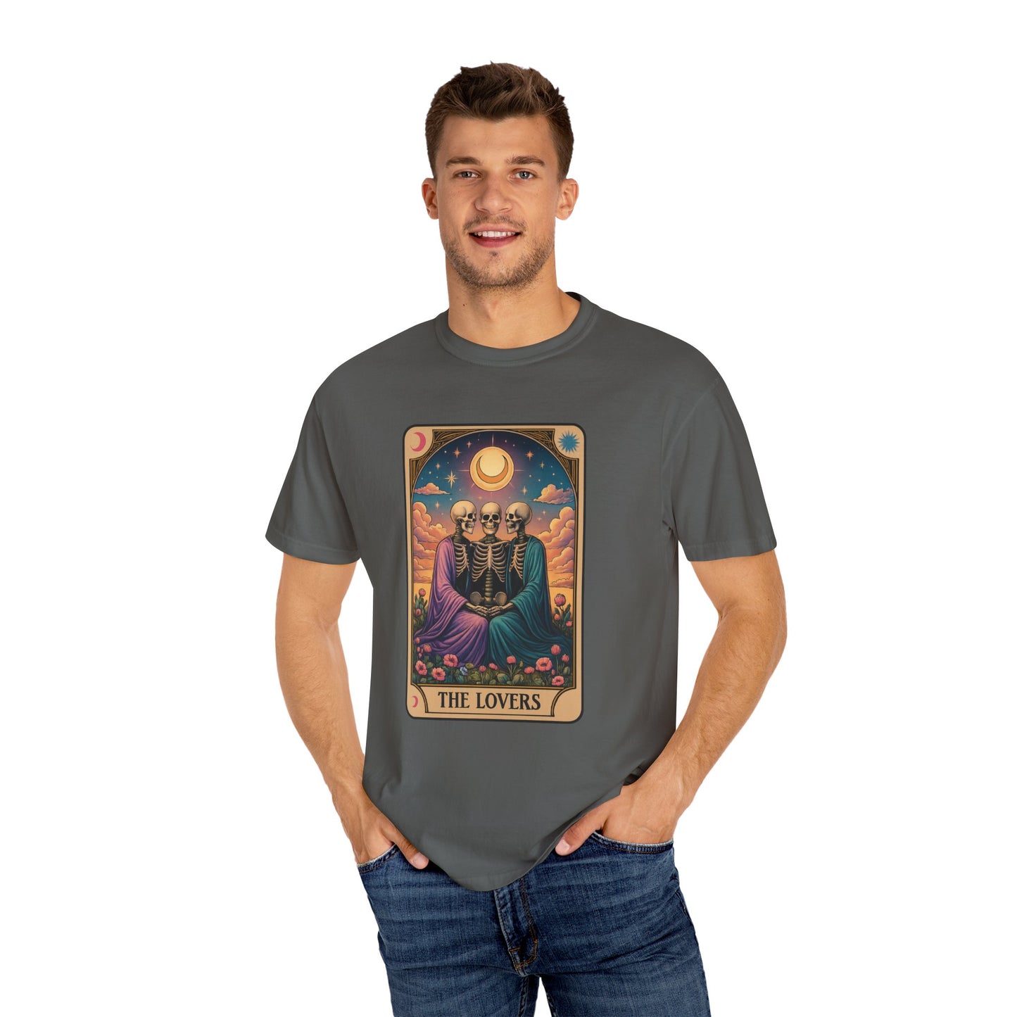 Sister Wives Polyamorous Tarot Lovers T-Shirt, Unisex Couple Shirt, Gothic Fashion Tee, Halloween Gift, Romantic Decor