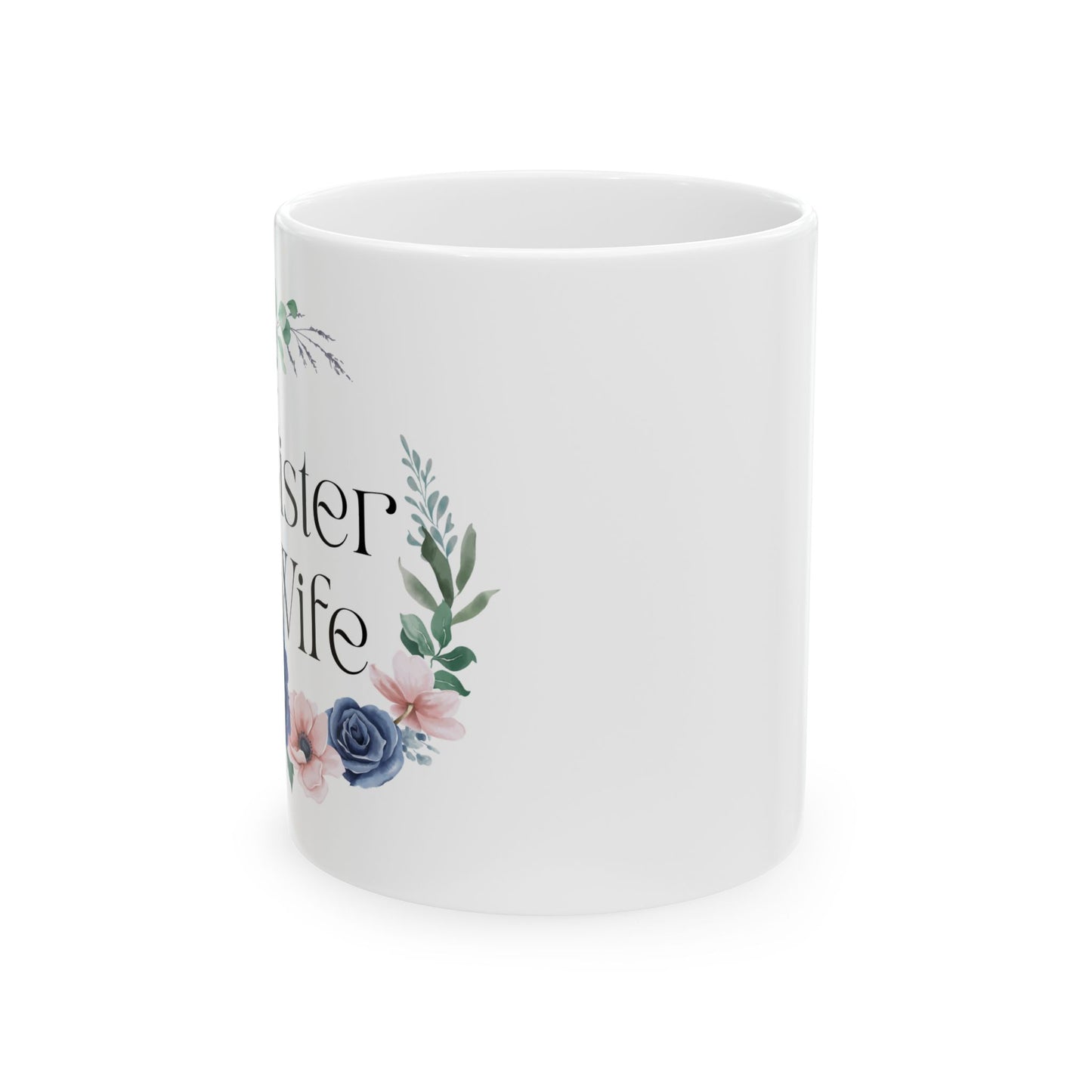 Blue Floral Sister Wife Mug, Floral Sister Wife Mug, Best Sister Wife Ever, Sister Birthday, Roommates Gift, Sister Roommates