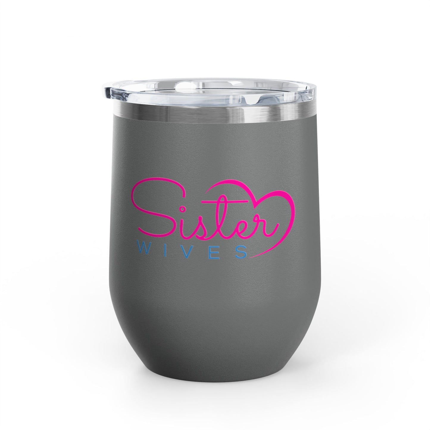 Sister Wives Worlds Okayest Sisterwife, 12oz Insulated Cup, Perfect Gift for Weddings, Anniversaries, or Celebrations, Fun Drinkware