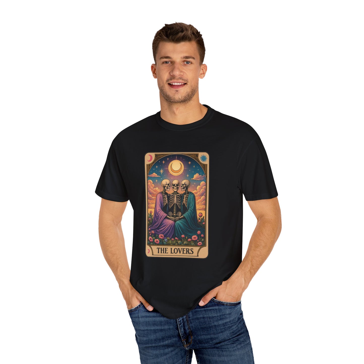 Sister Wives Polyamorous Tarot Lovers T-Shirt, Unisex Couple Shirt, Gothic Fashion Tee, Halloween Gift, Romantic Decor