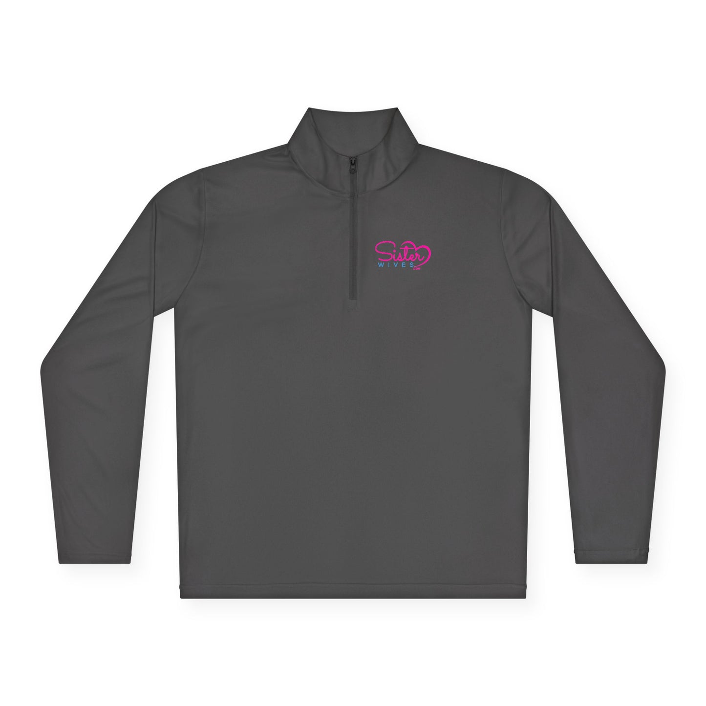 SisterWives Logo Stylish Unisex Quarter-Zip Pullover - Perfect for Casual Outings, Outdoor Activities, and Comfortable Layering, Gift for All