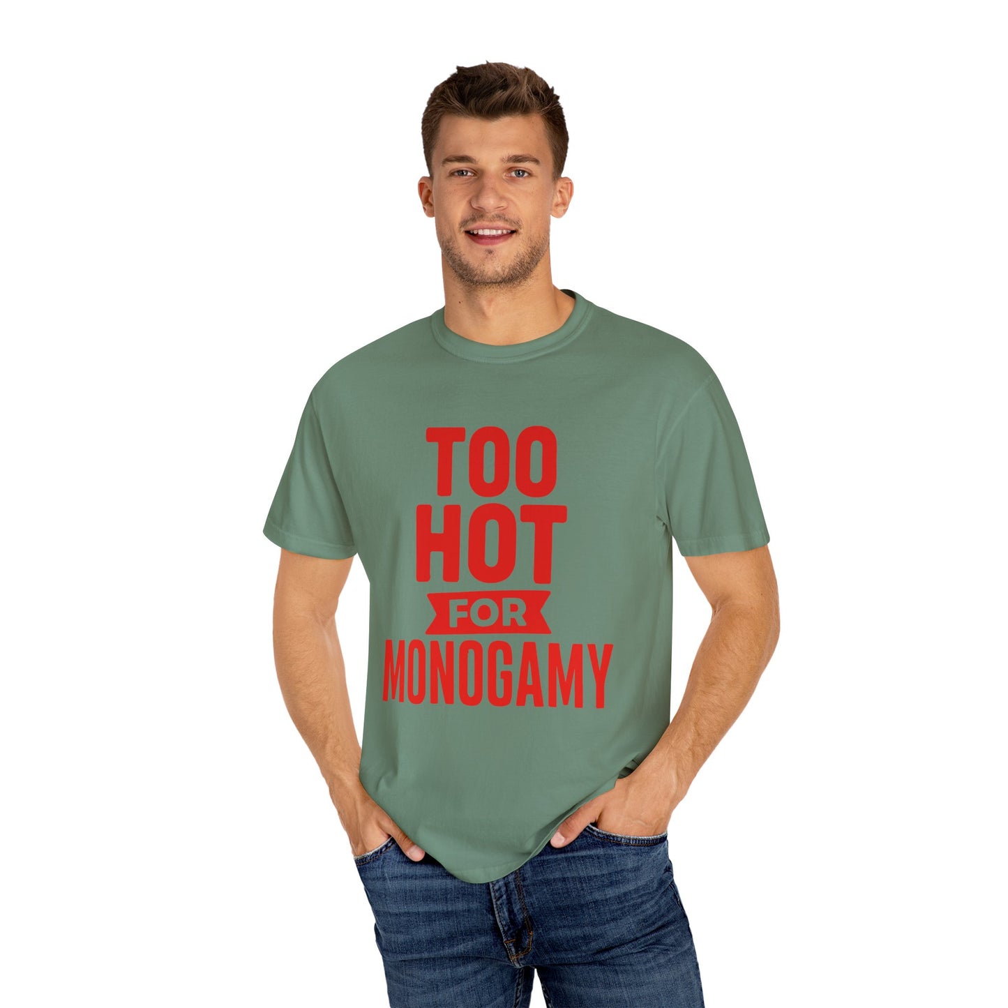 Too Hot for Monogamy LGBTQIA Shirt, Polyamory Pride T-Shirt, Polyamorous Gay Throuple Tee, Gift for Queer Swingers, Open Relationship Tshirt