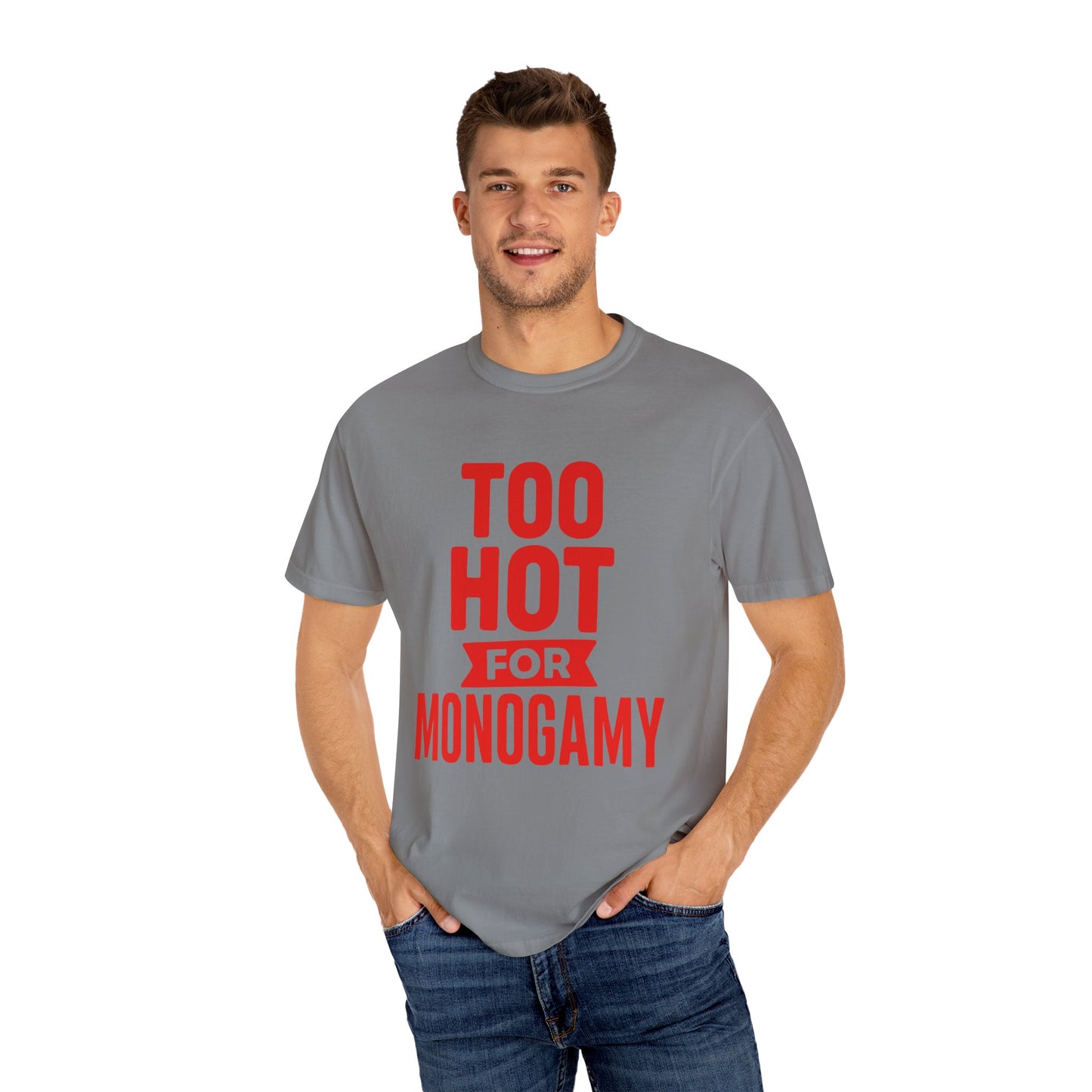 Too Hot for Monogamy LGBTQIA Shirt, Polyamory Pride T-Shirt, Polyamorous Gay Throuple Tee, Gift for Queer Swingers, Open Relationship Tshirt
