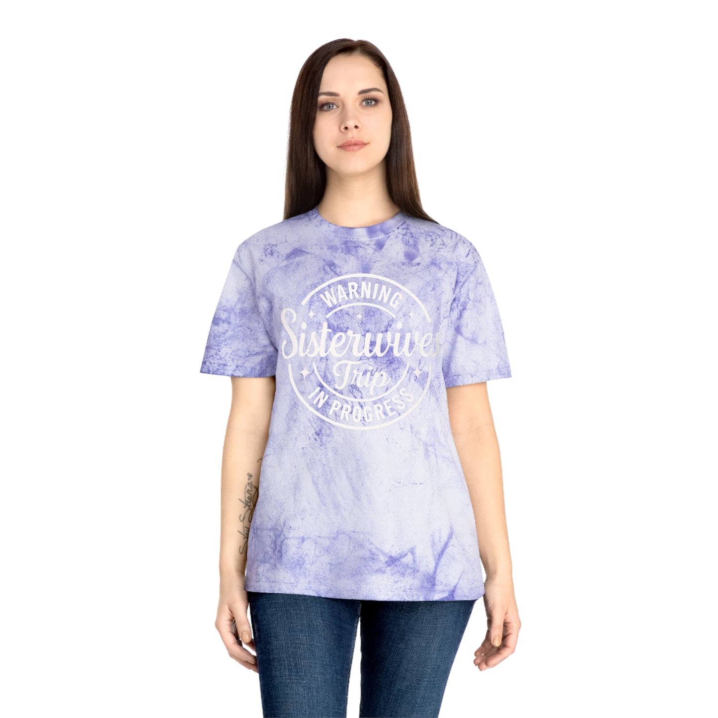 WARNING Sister Wives Trip in Progress T-Shirt, Boho Fashion Tee, Colorful Festival Shirt, Gift for Sister Wives, Casual Summer Wear