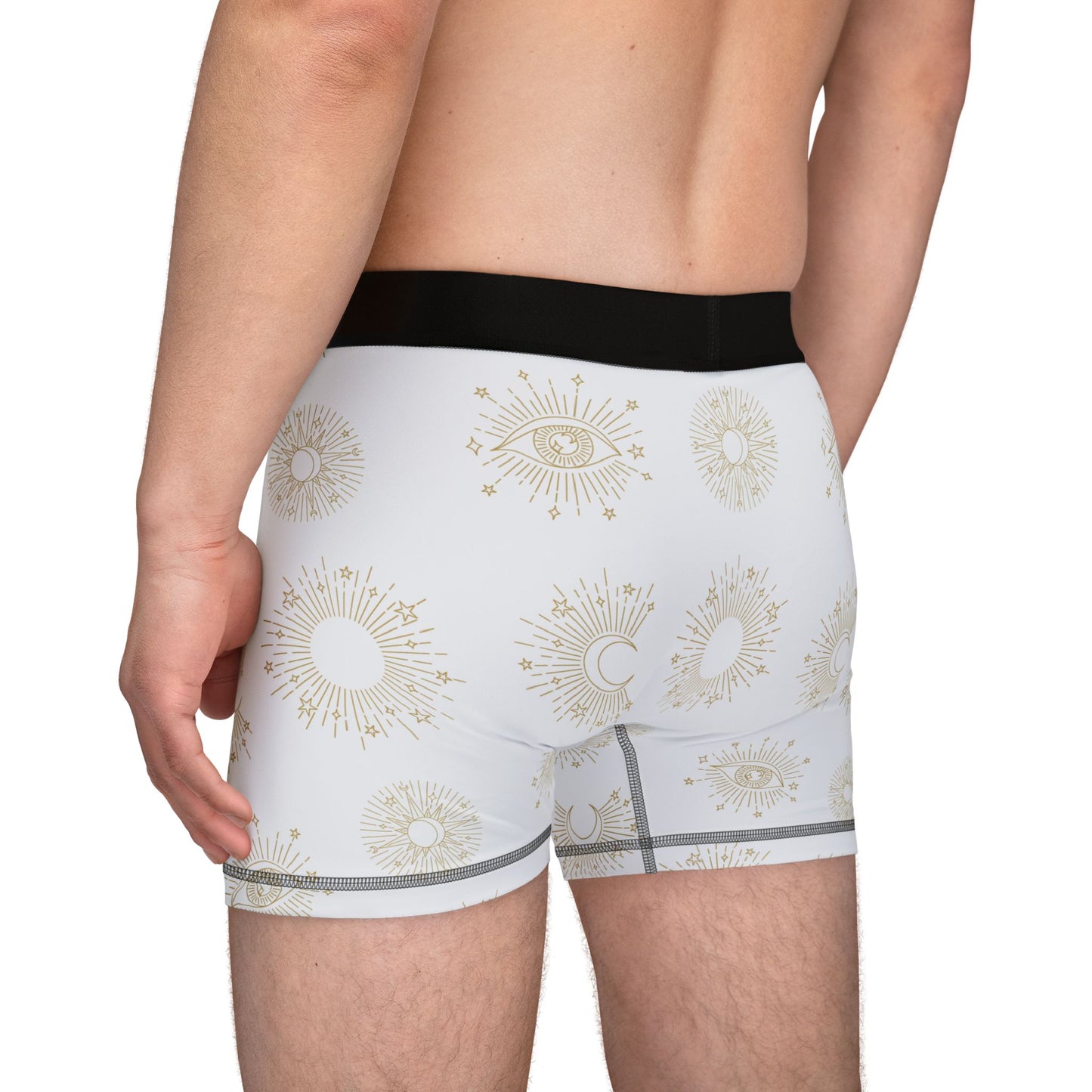 Celestial Polyamory Men’s Boxer Briefs – Astrology & Cosmic Underwear | ENM, Non-Monogamy & Pride-Friendly Intimates