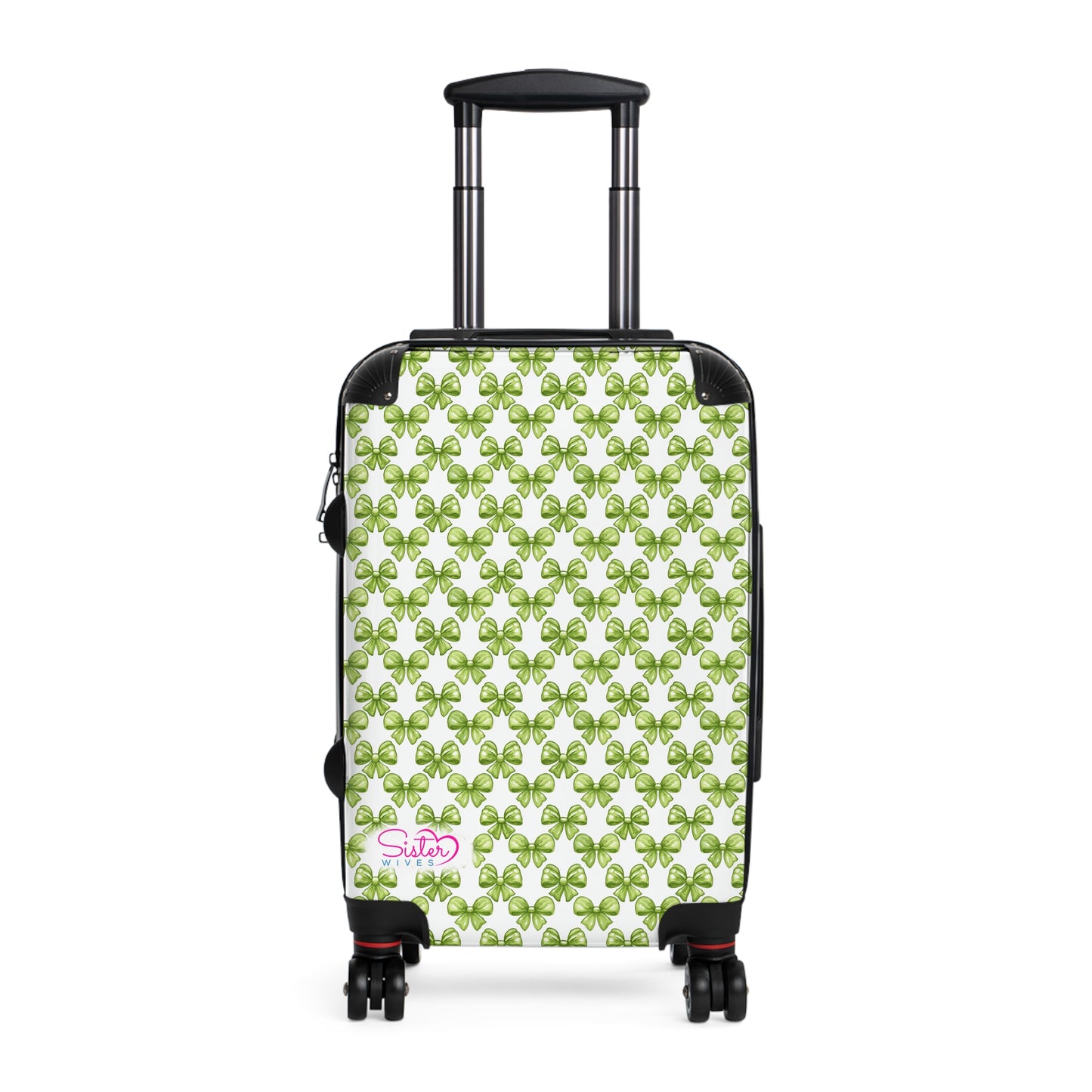 Coquette Green Bows Sisterwives Suitcase - Luggage, Travel Gear, Vacation Essential, Summer Adventure Bag, Stylish Travel Accessory