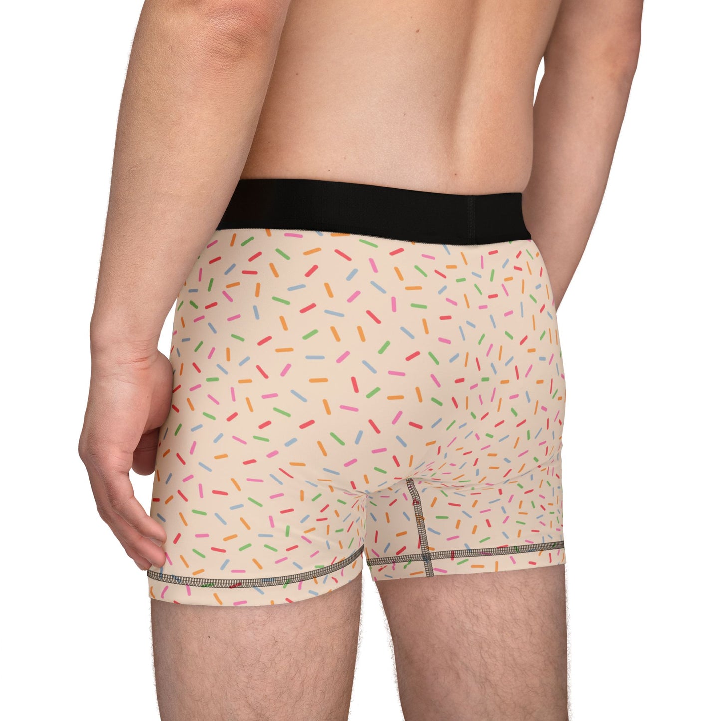 Neutral Sprinkle Men’s Boxer Briefs | Polyamory-Friendly Underwear | ENM Men’s Loungewear | Aesthetic Stretch Boxer Briefs | Body-Positive Intimates