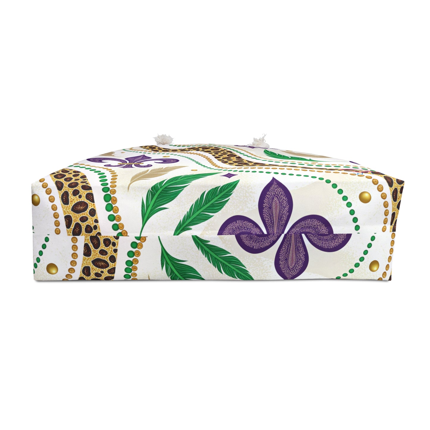 Mardi Gras Cheetah Print Weekender Bag | Polyamory ENM Friendly Travel Tote | Matching Couple & Throuple Overnight Bag | Festival & Cruise Carryall