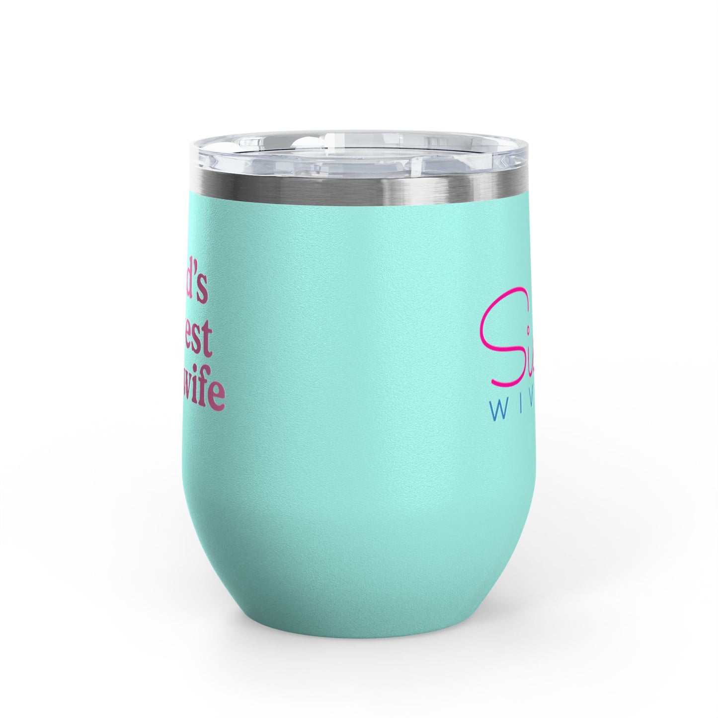 Sister Wives Worlds Okayest Sisterwife, 12oz Insulated Cup, Perfect Gift for Weddings, Anniversaries, or Celebrations, Fun Drinkware