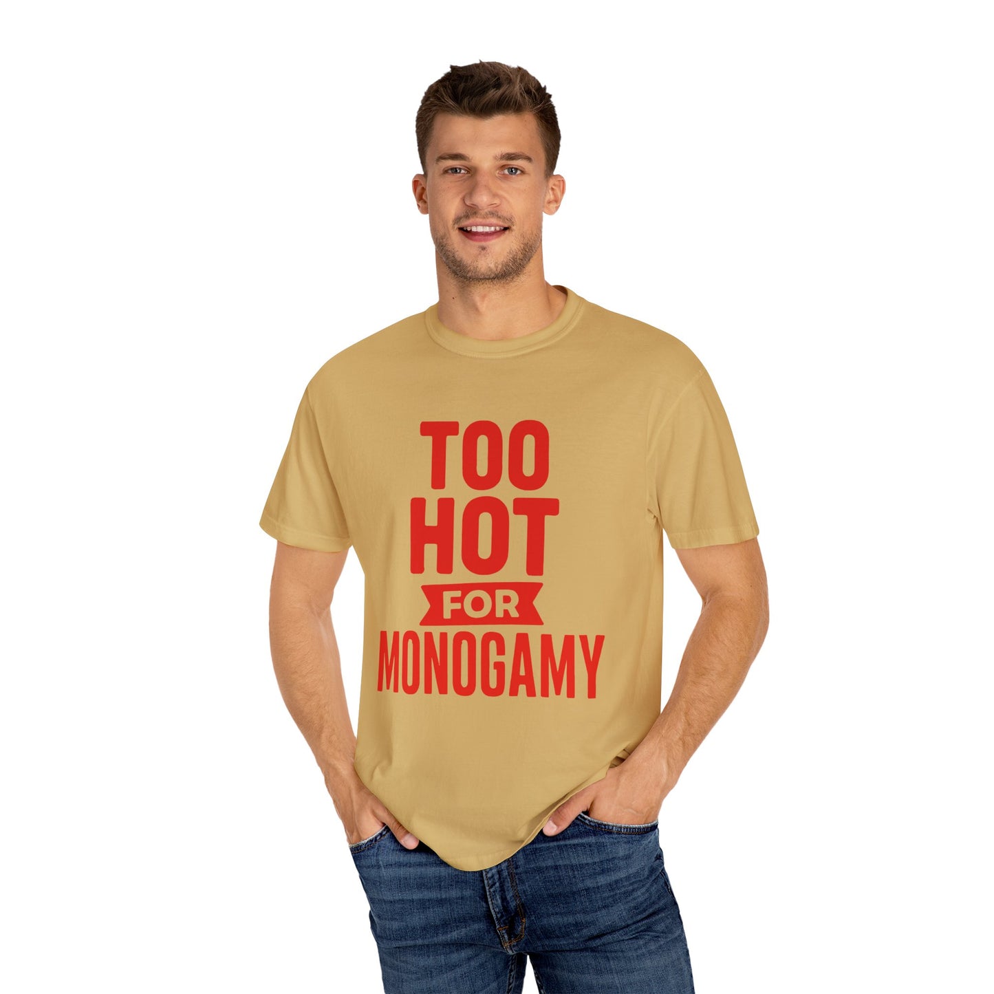 Too Hot for Monogamy LGBTQIA Shirt, Polyamory Pride T-Shirt, Polyamorous Gay Throuple Tee, Gift for Queer Swingers, Open Relationship Tshirt