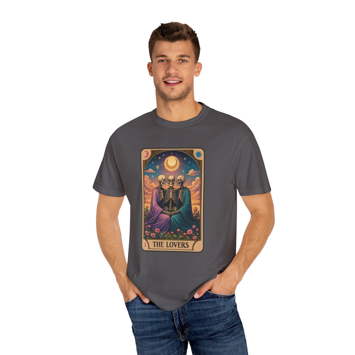 Sister Wives Polyamorous Tarot Lovers T-Shirt, Unisex Couple Shirt, Gothic Fashion Tee, Halloween Gift, Romantic Decor