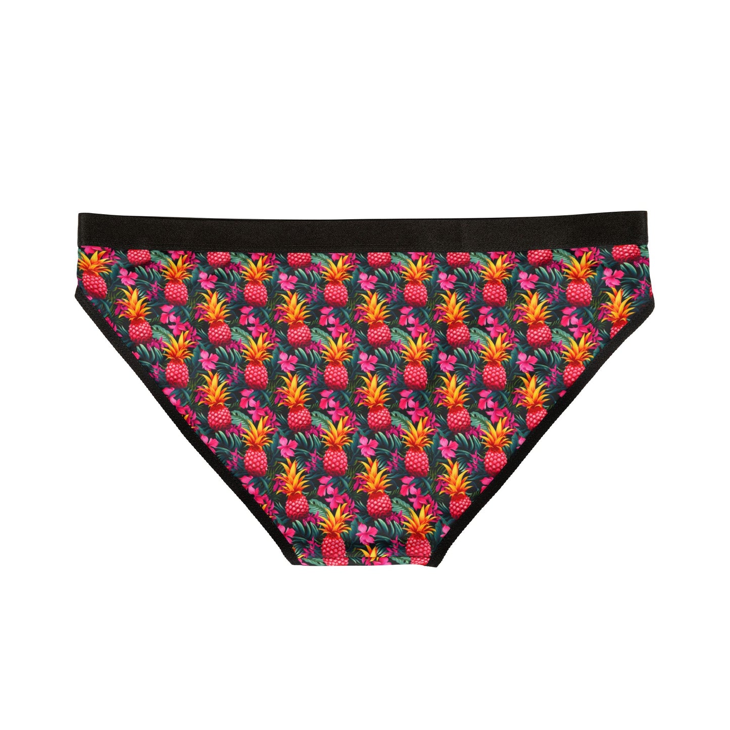 Sisterwives Tropical Pink Pineapple Print Women's Underwear, Vibrant Lingerie, Comfortable Panties, Gift for Her, Everyday Essentials, Colorful Intimates