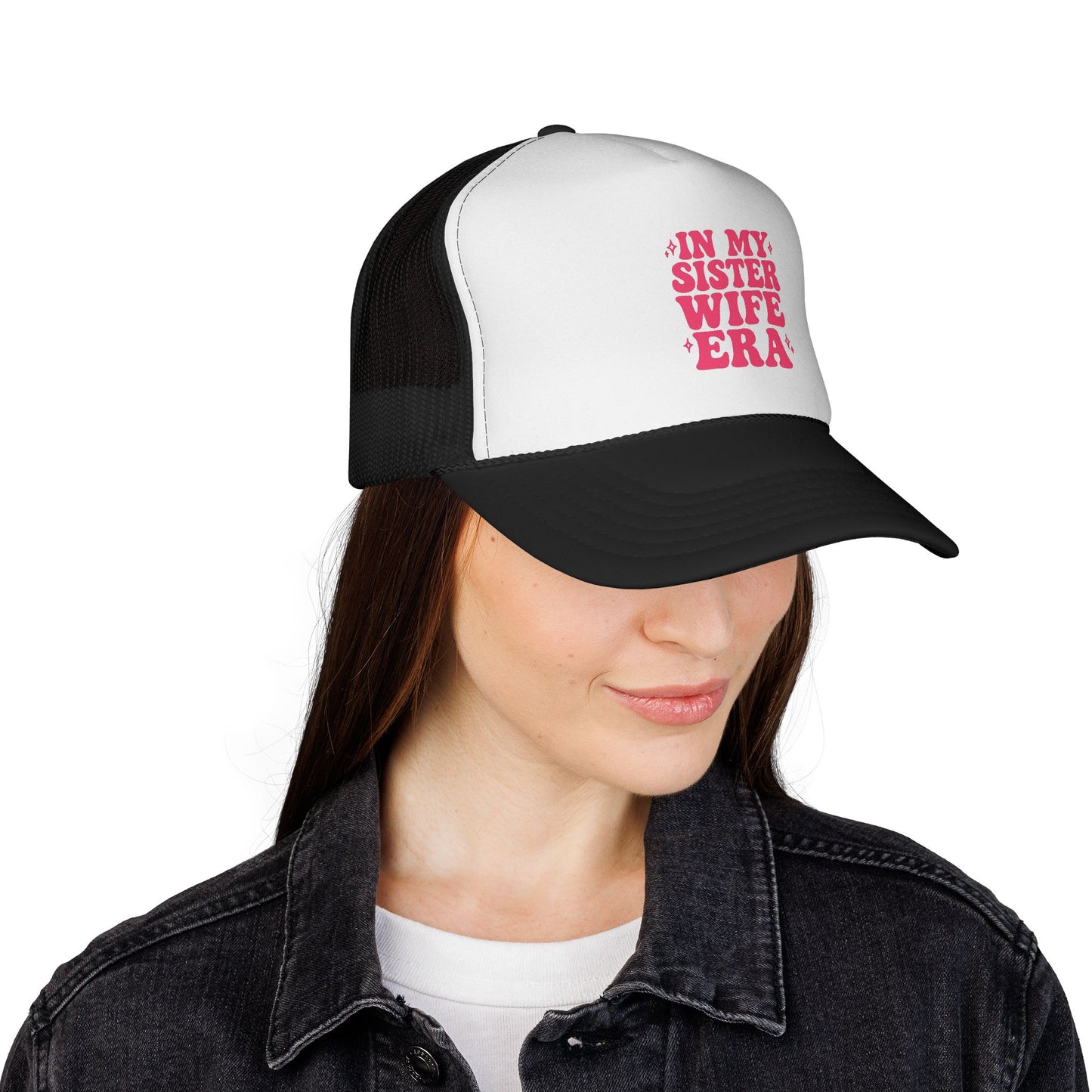 Pink In My Sisterwife Era Trucker Hat – Retro Mesh Cap, Adjustable Snapback