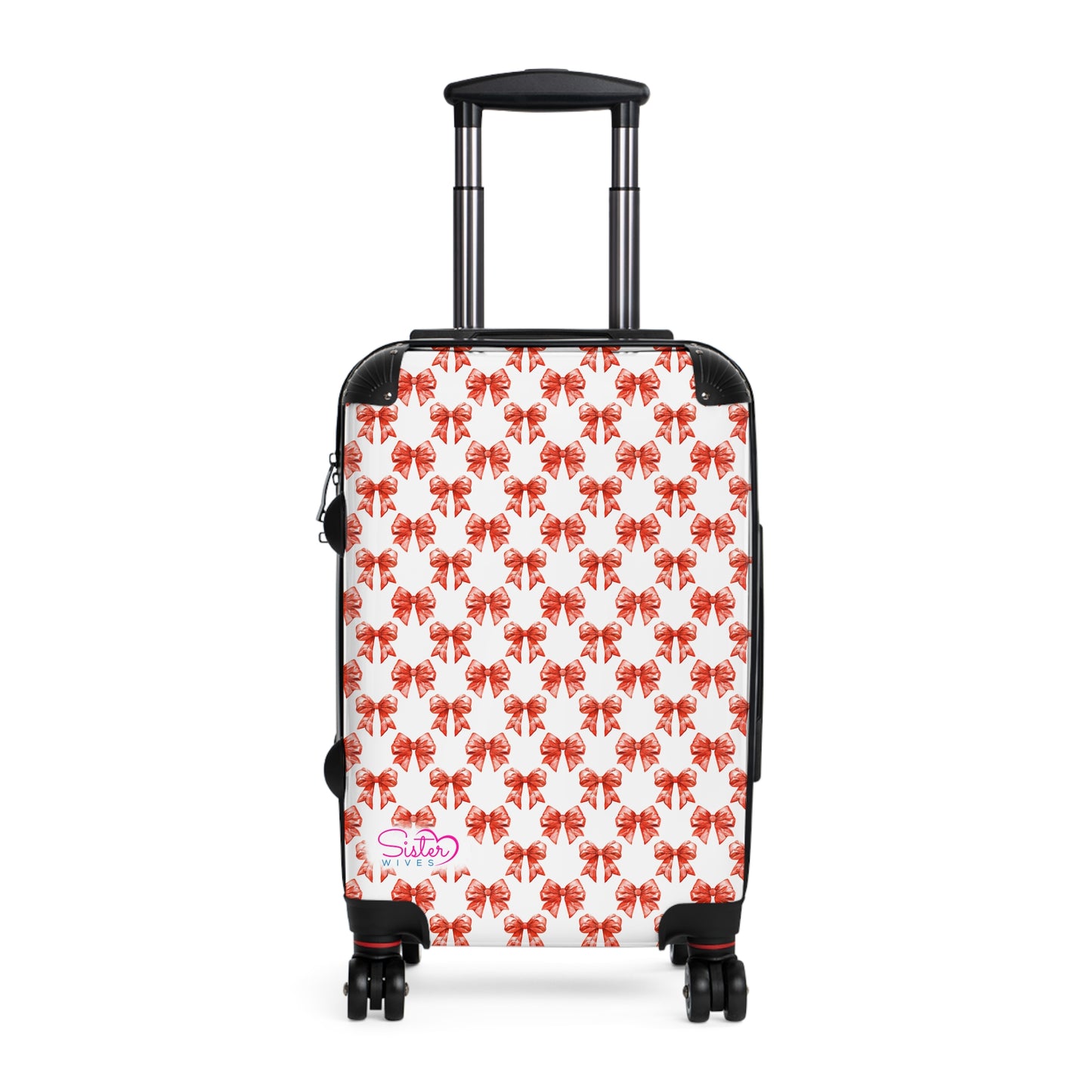 Coquette Red Bows Sisterwives Suitcase - Luggage, Travel Gear, Vacation Essential, Summer Adventure Bag, Stylish Travel Accessory