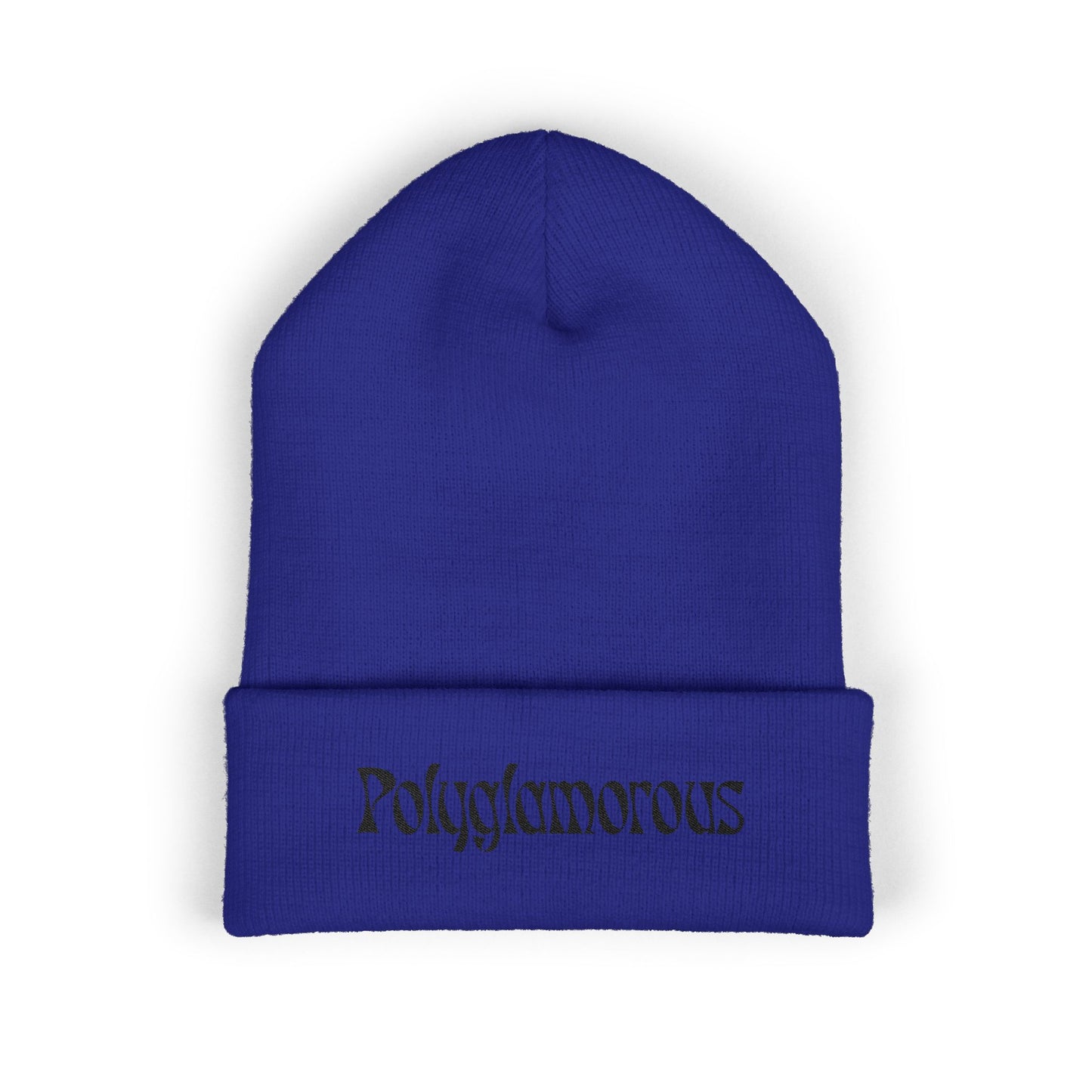 Polyglamorous Classic Cuffed Beanie, Trendy Winter Hat, Stylish Knit Beanie, Unique Gift for Her, Fashion Accessory, Cosy Beanie Hat