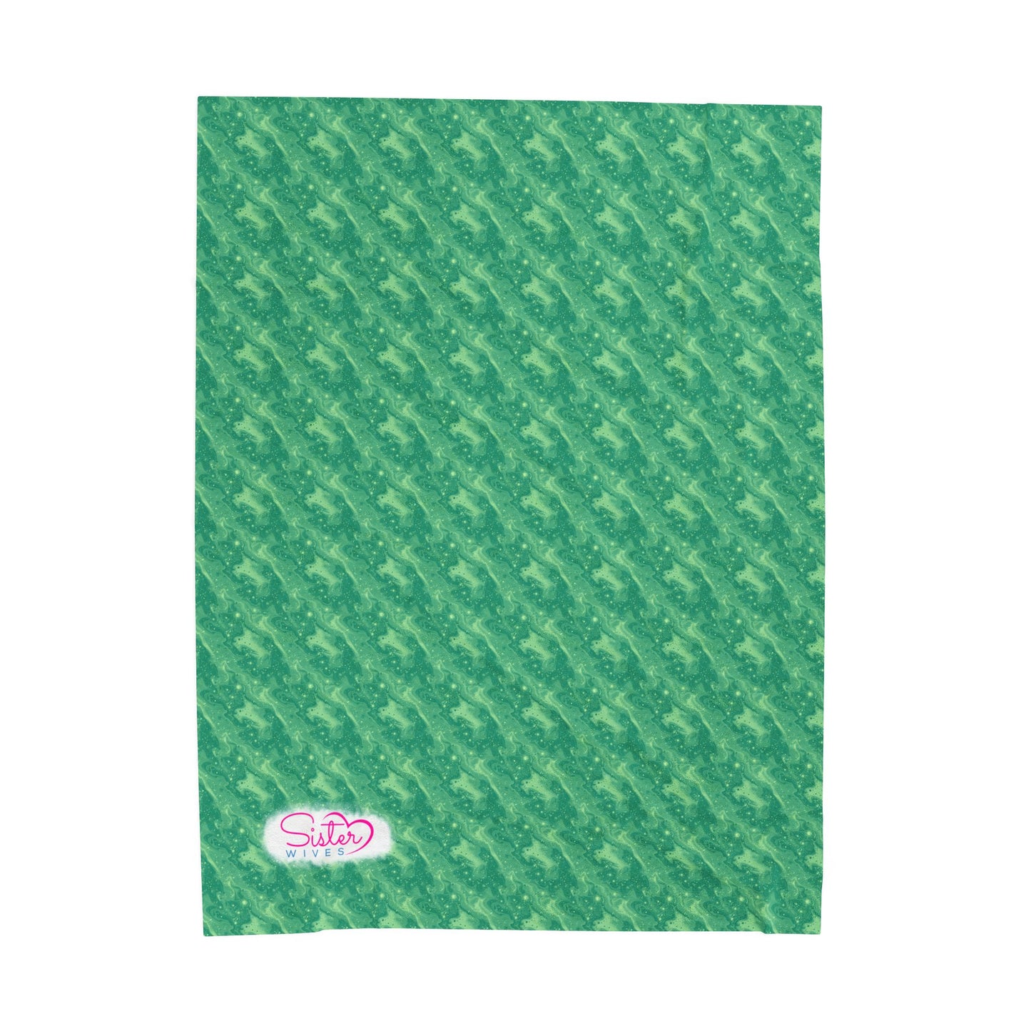 Sister Wives Green Oil Slick Cozy Velveteen Plush Blanket for Comfort & Warmth, Great for Home Decor, Gifts, Living Room, Couch, Bedroom